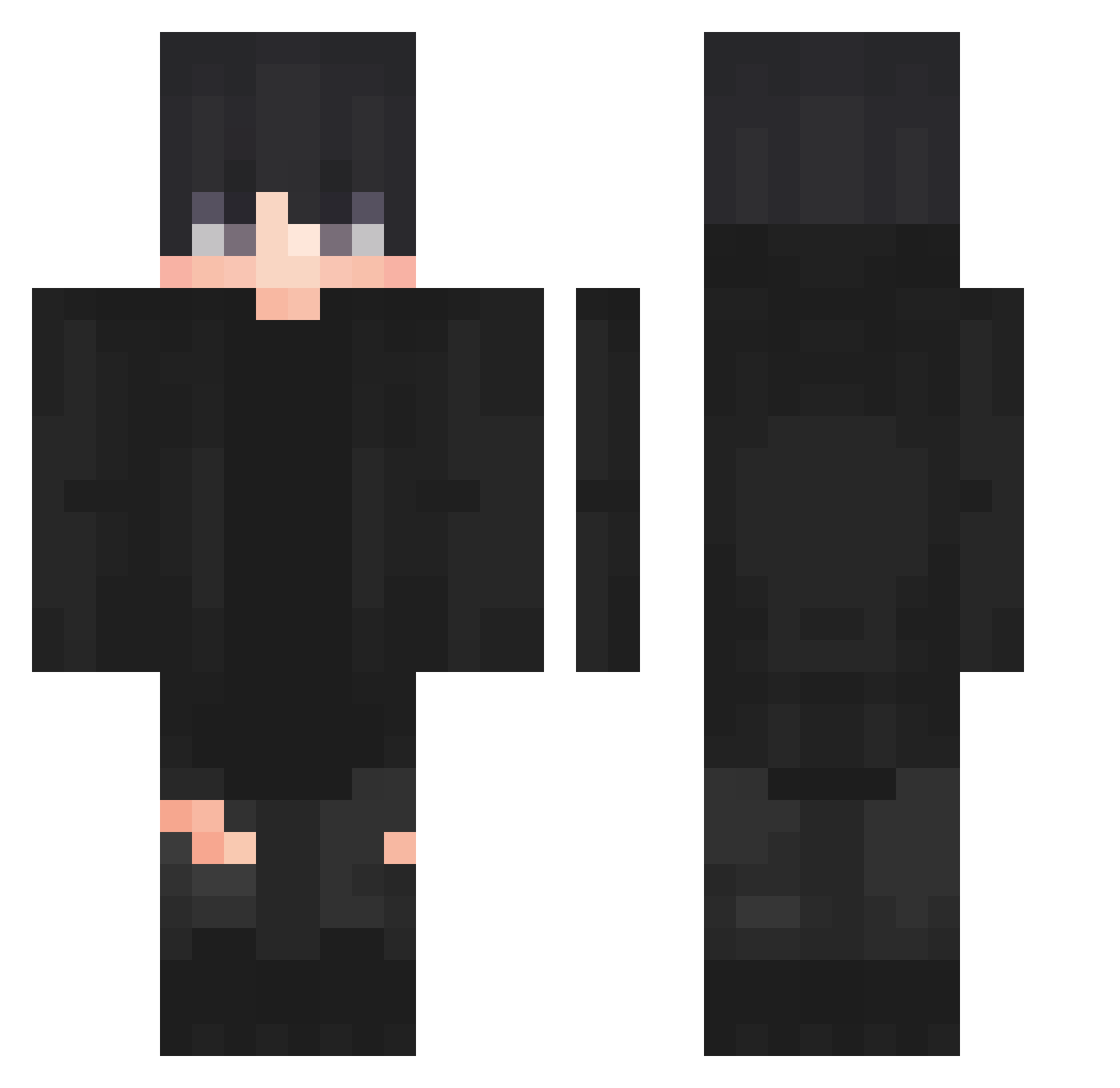 sg1leader Minecraft skin, front and back view