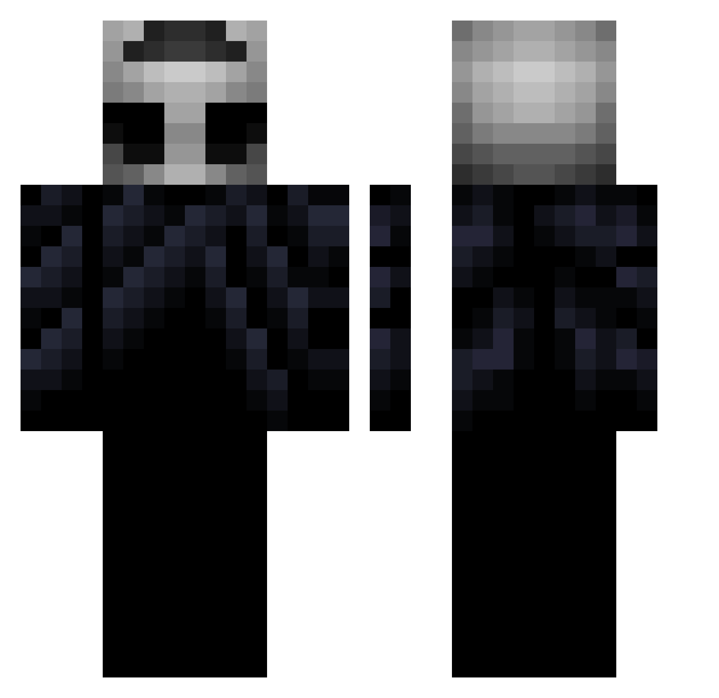 trnkx01 Minecraft skin, front and back view