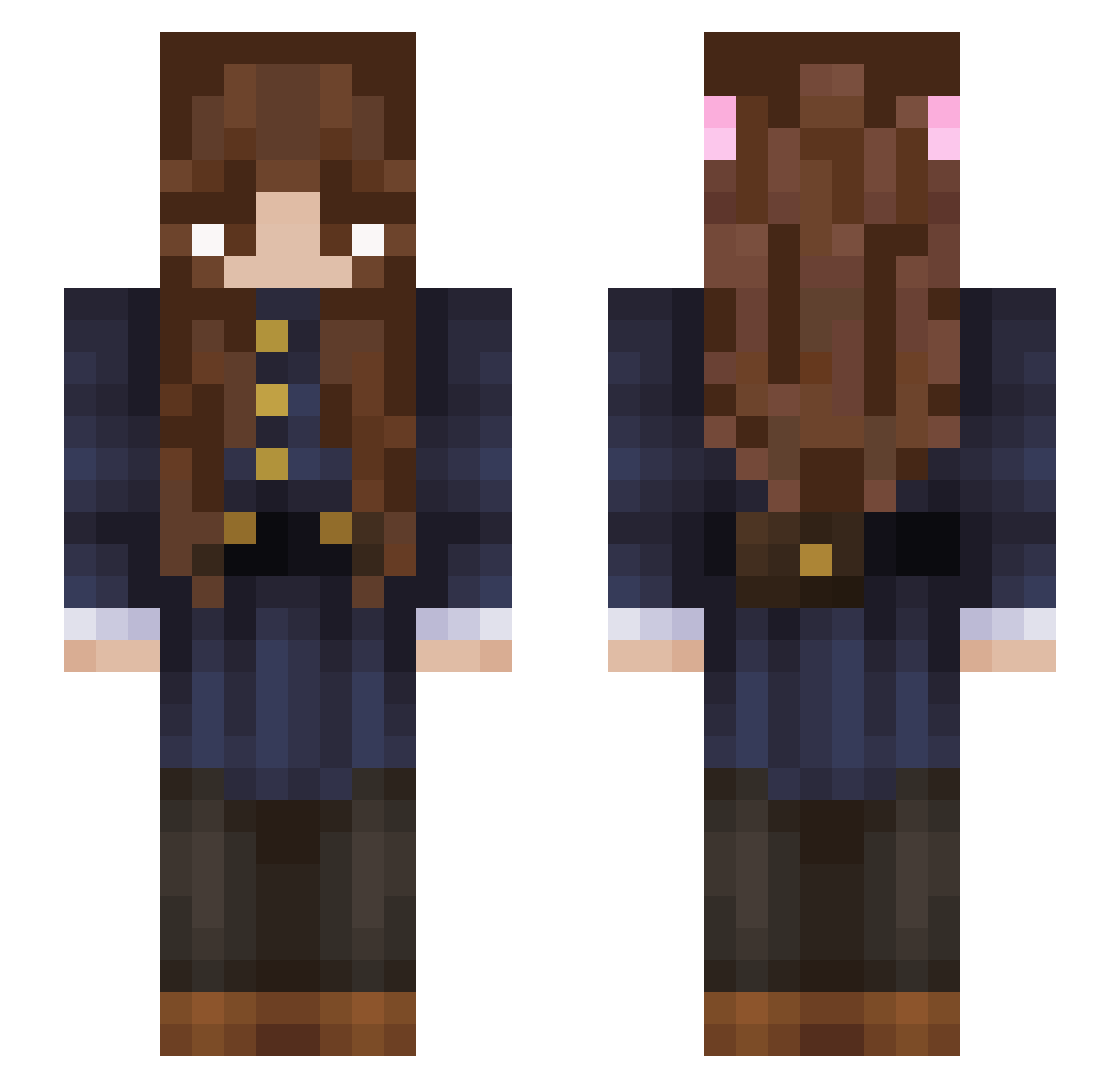 sillysigh Minecraft skin, front and back view