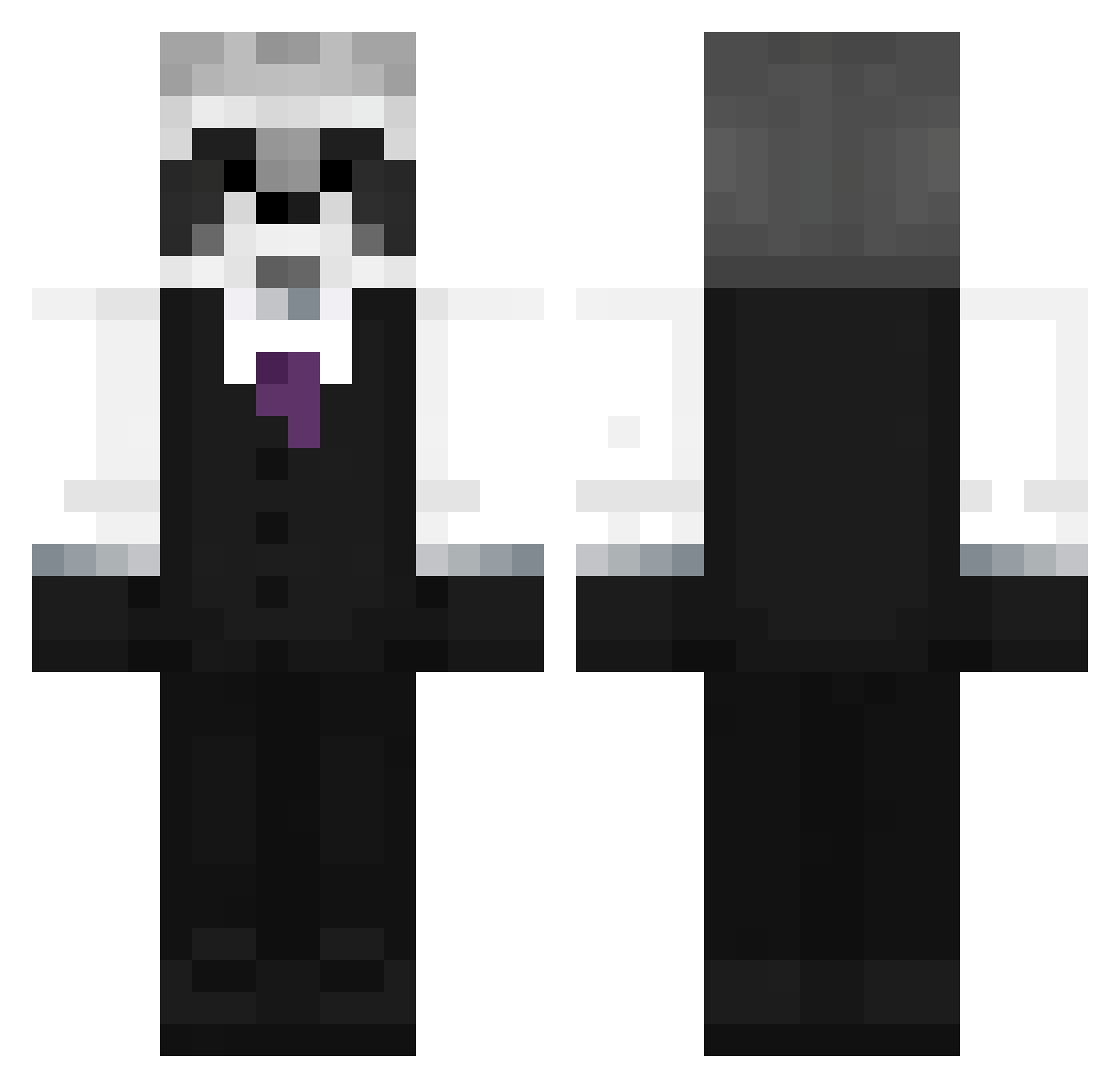 rroyri Minecraft skin, front and back view