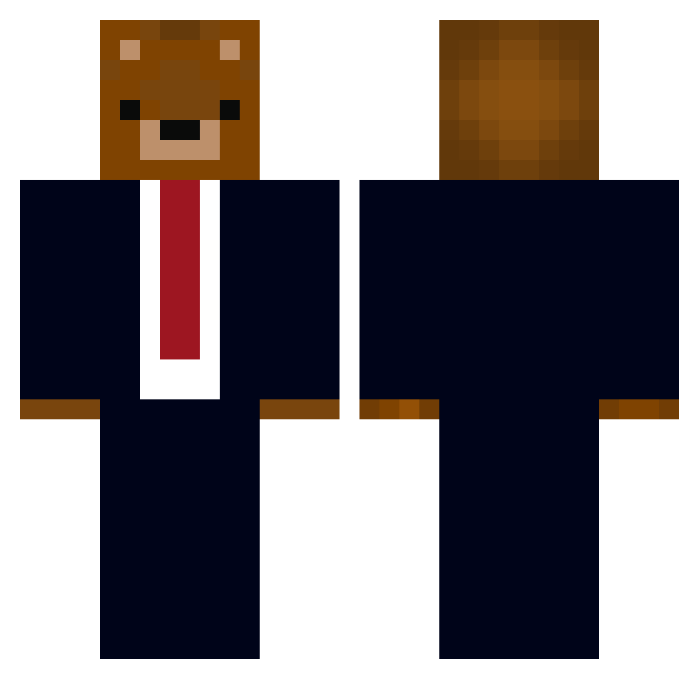 z0sime Minecraft skin, front and back view