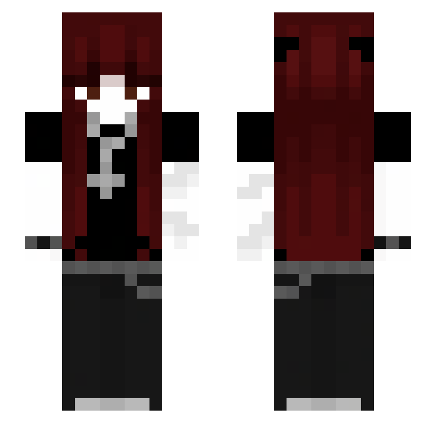 teovwv Minecraft skin, front and back view