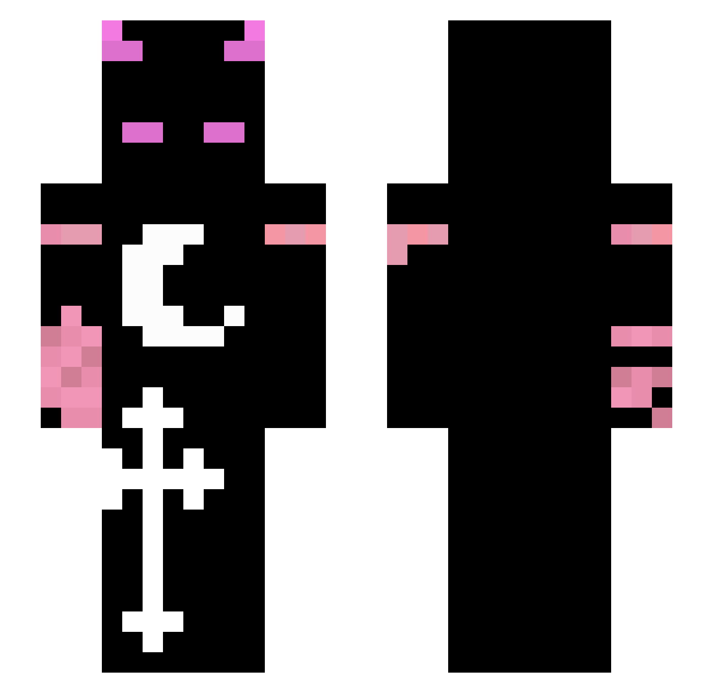 KingExtremexyy Minecraft skin, front and back view