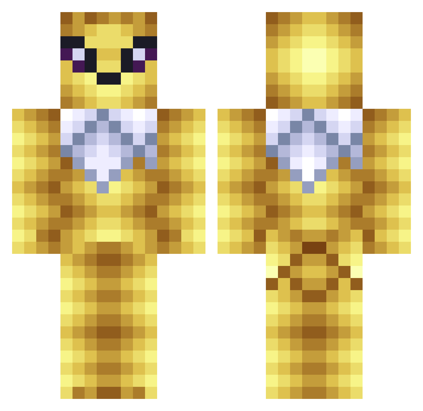 Bountiful Minecraft skin, front and back view