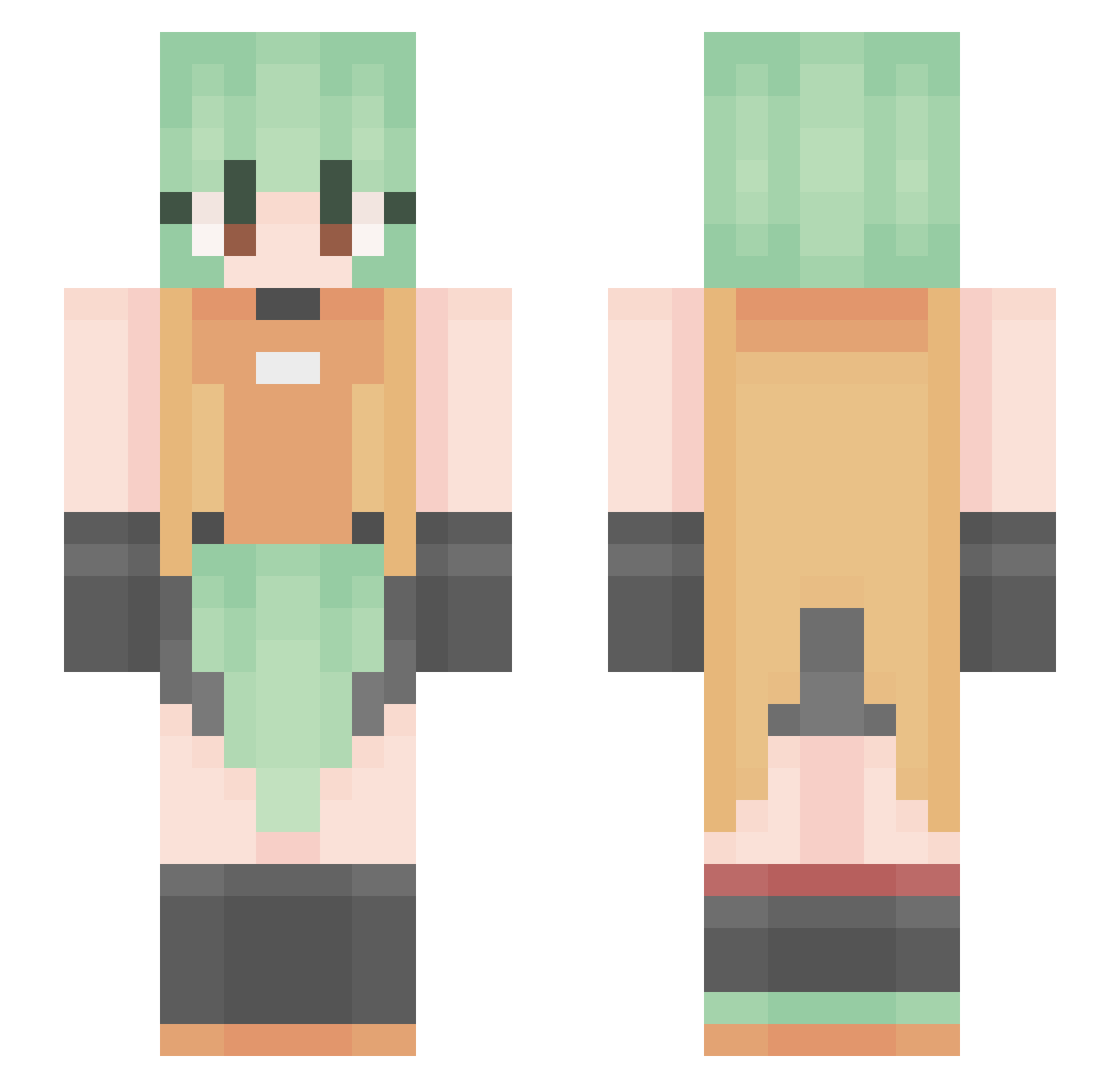Salvati Minecraft skin, front and back view