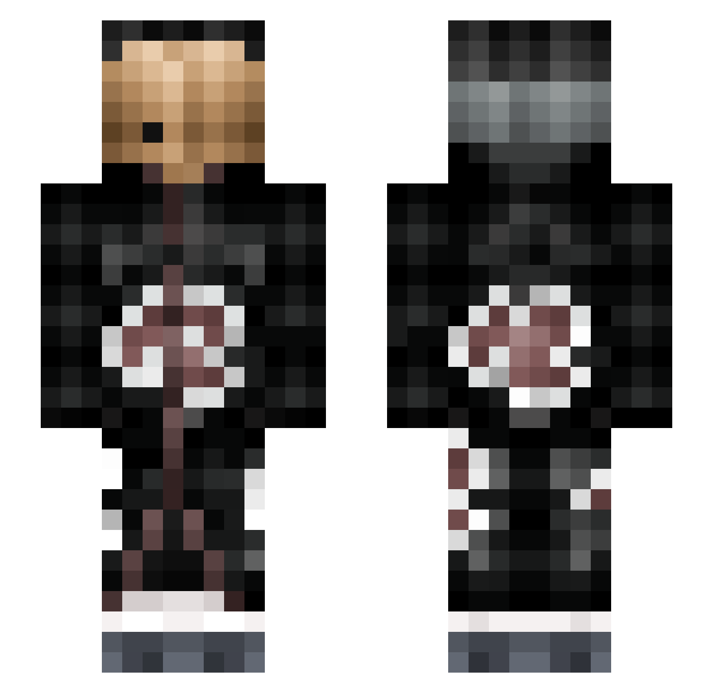 Ferdynand Minecraft skin, front and back view