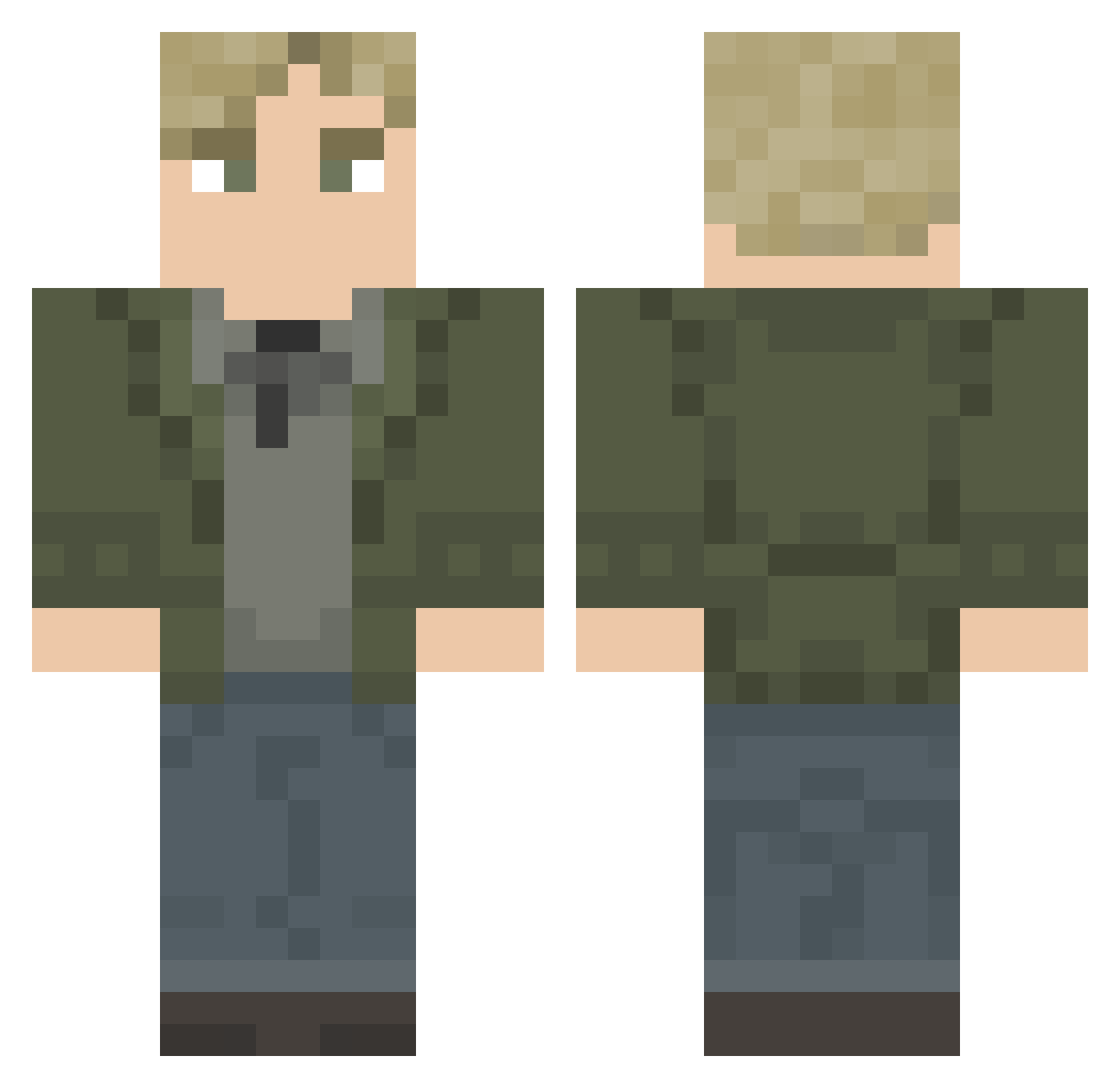 morbin_time420 Minecraft skin, front and back view