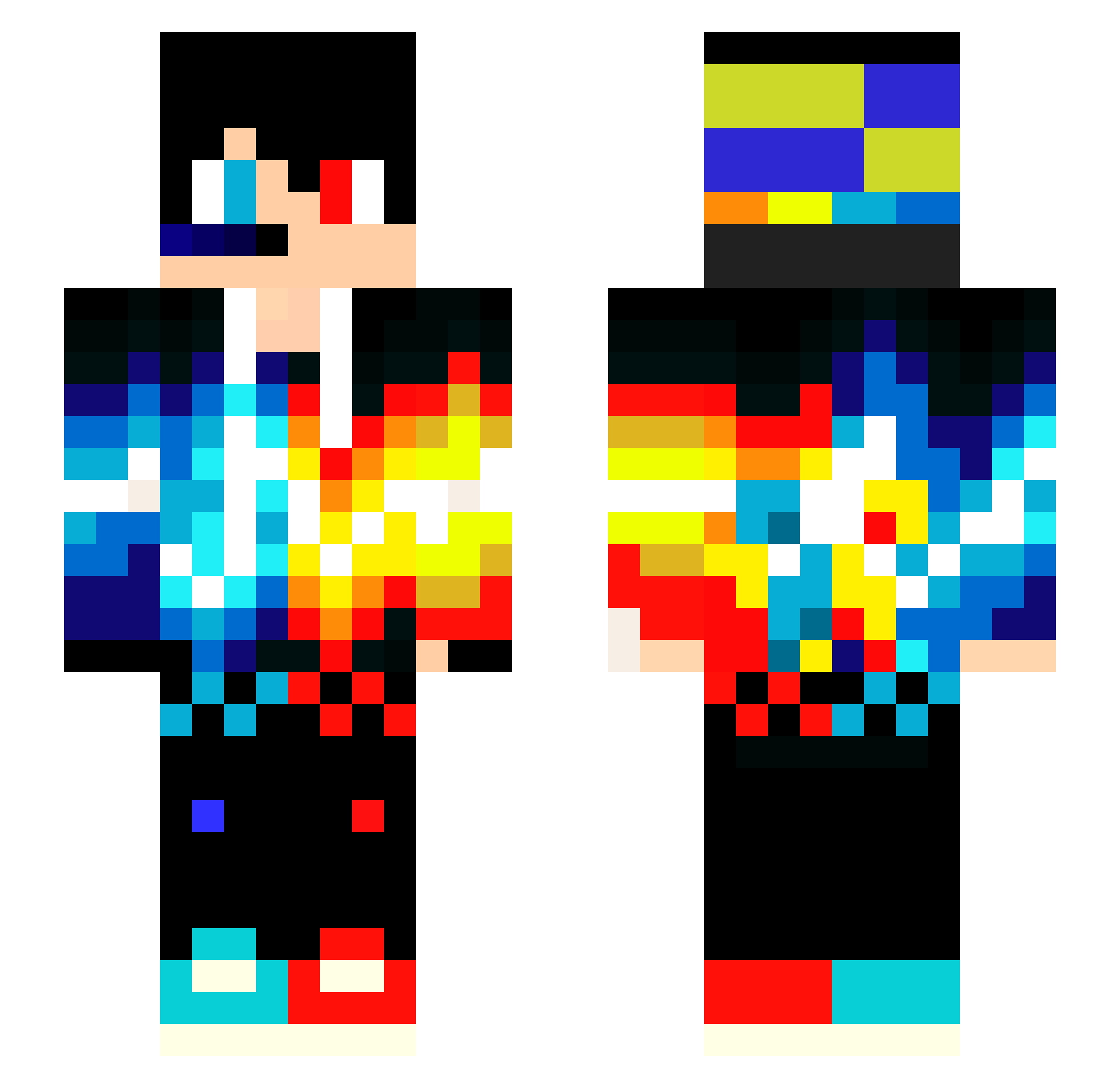 RobyDiBe_06 Minecraft skin, front and back view