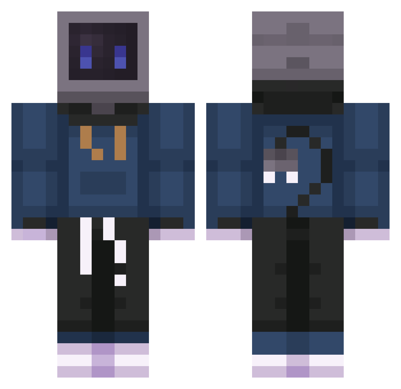 Edson_nosde Minecraft skin, front and back view