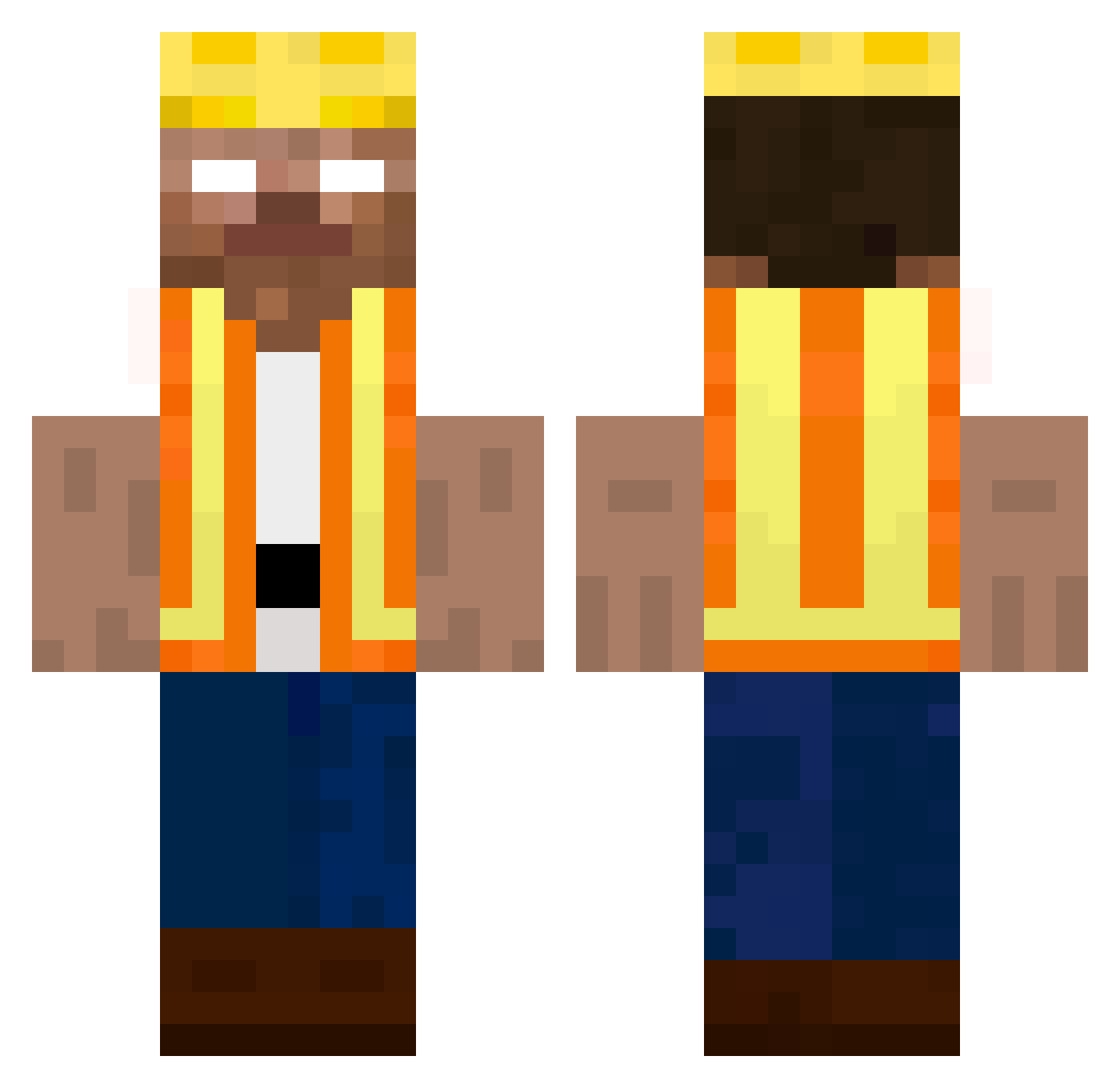 FlorianBy Minecraft skin, front and back view