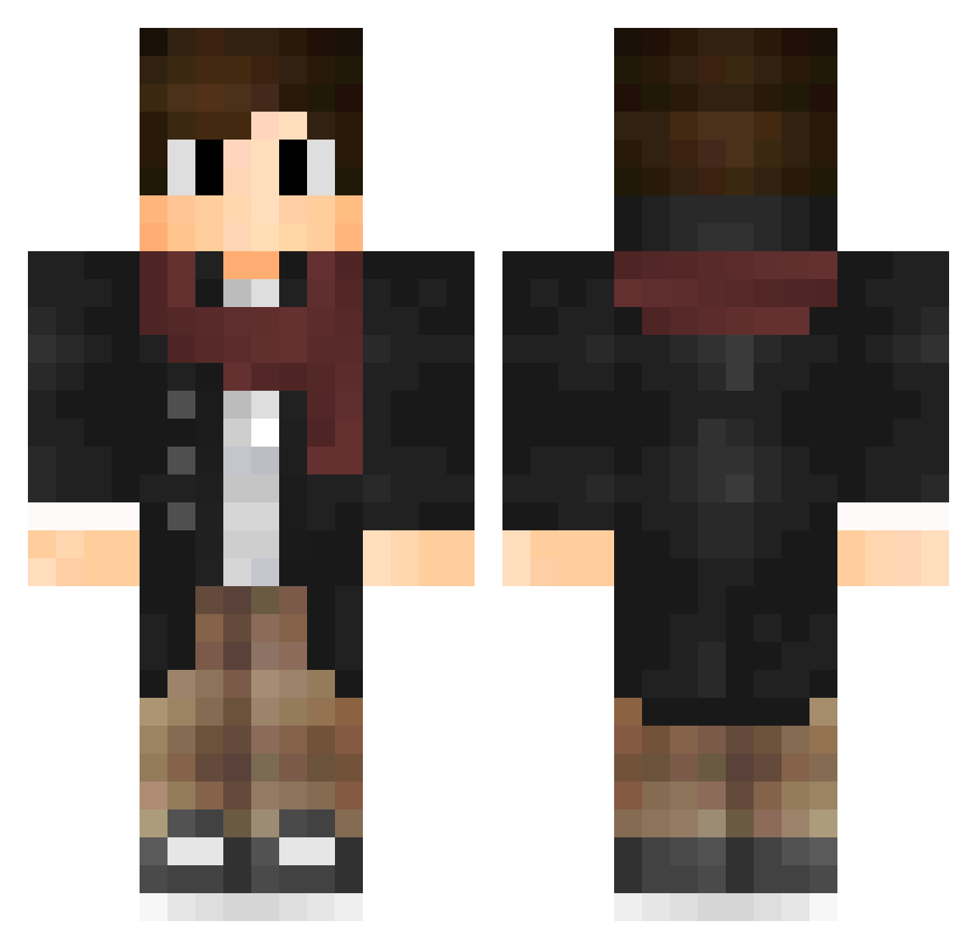 WavedWeevil921 Minecraft skin, front and back view