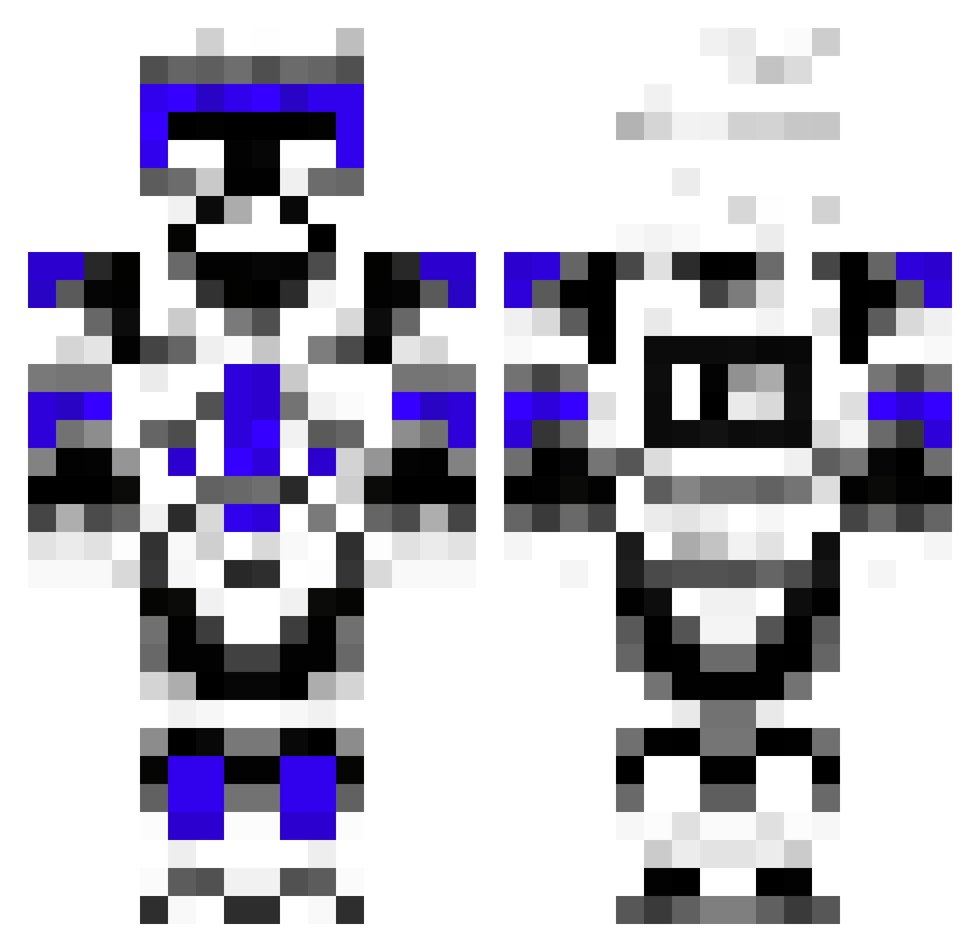 Maksim4iklove229 Minecraft skin, front and back view