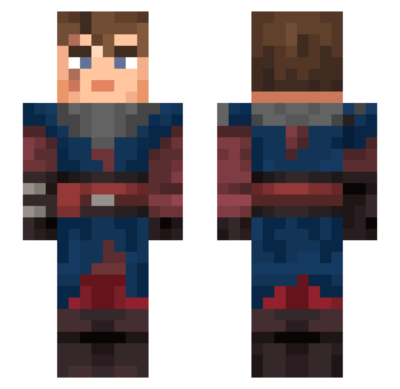 get_pregnant Minecraft skin, front and back view