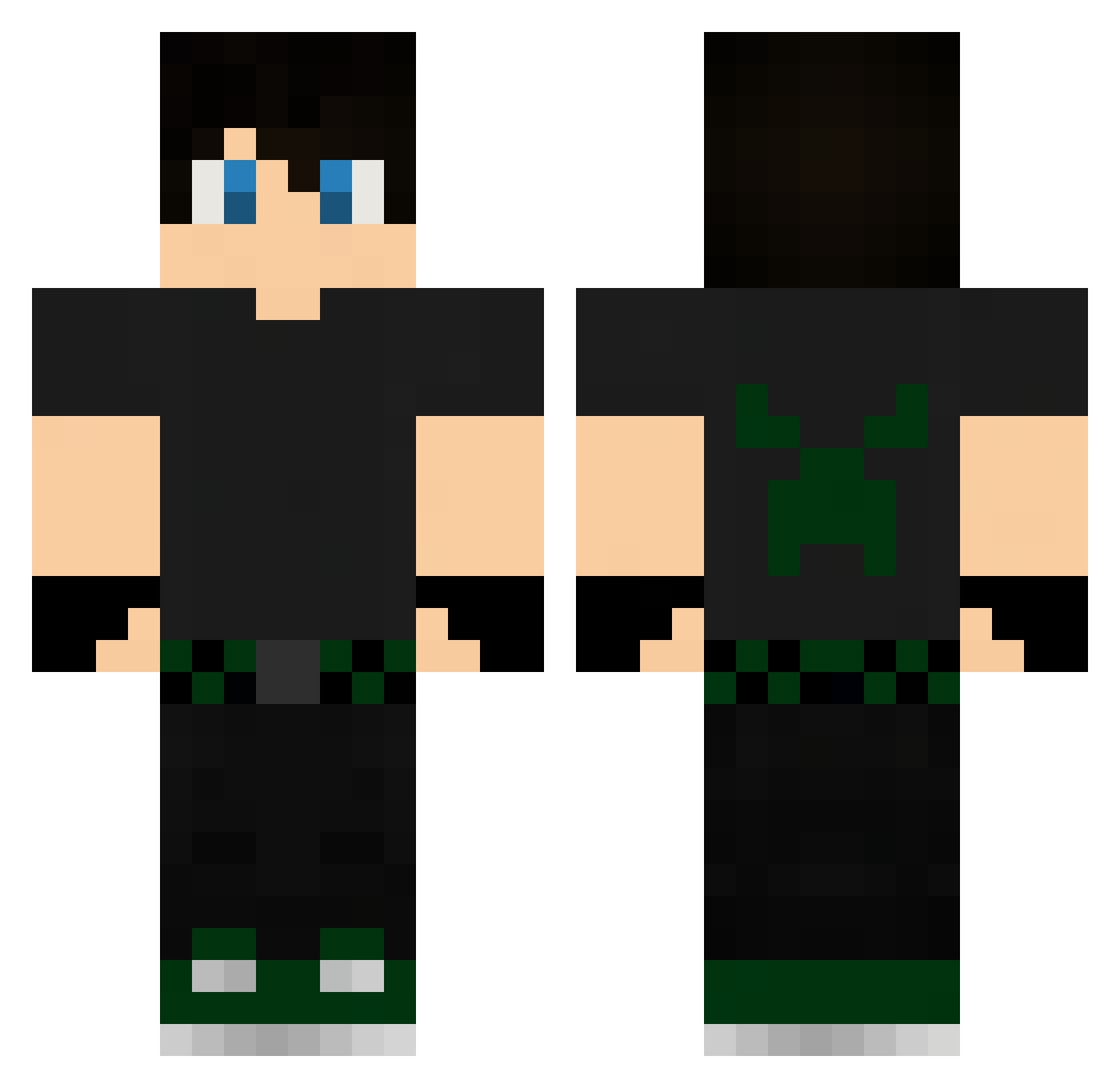 Sorin96 Minecraft skin, front and back view