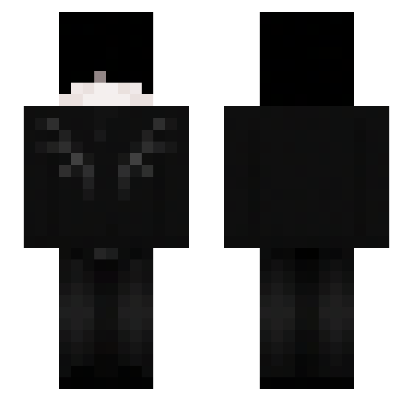 kitordND Minecraft skin, front and back view