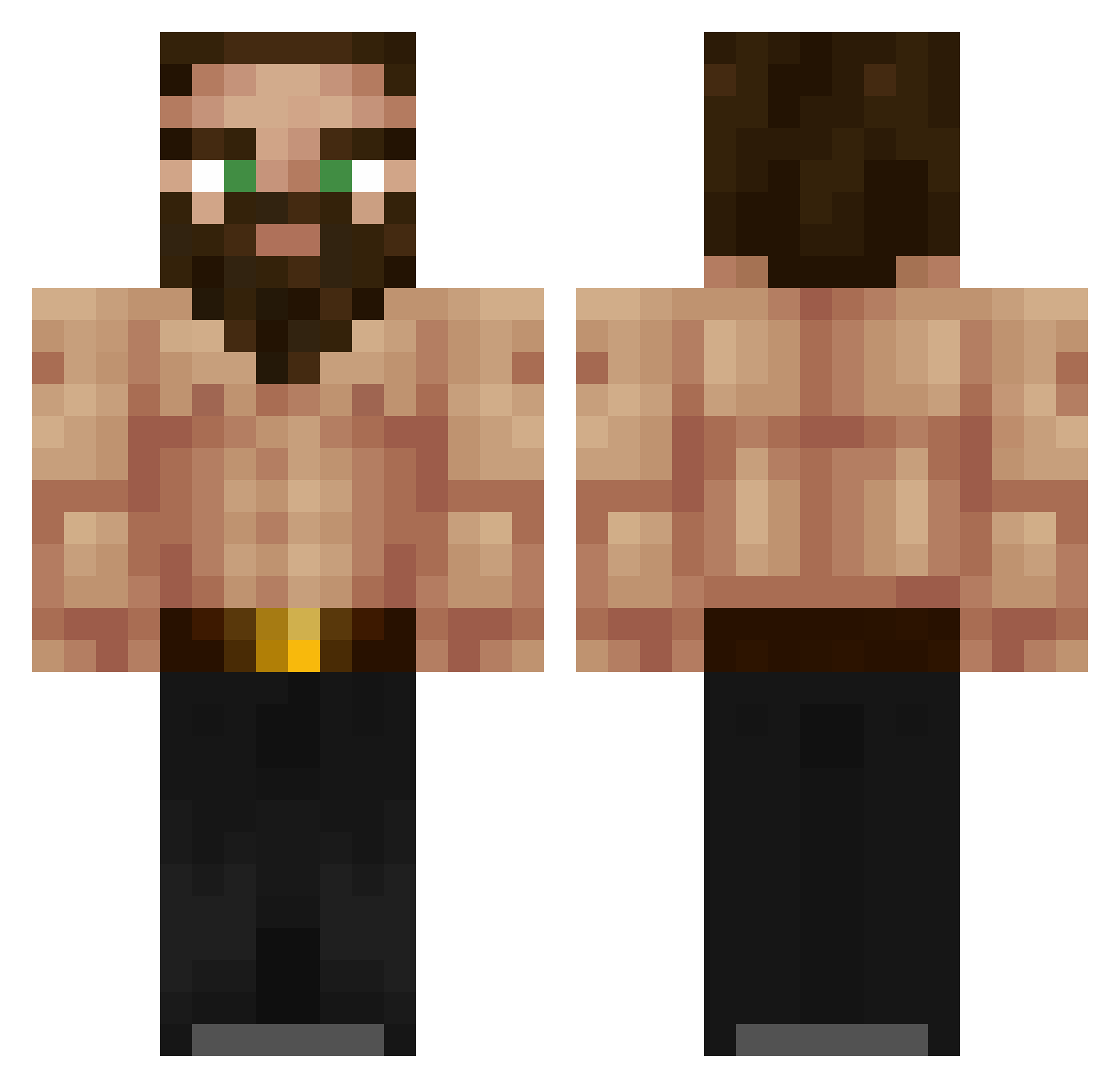 dalkodcz Minecraft skin, front and back view