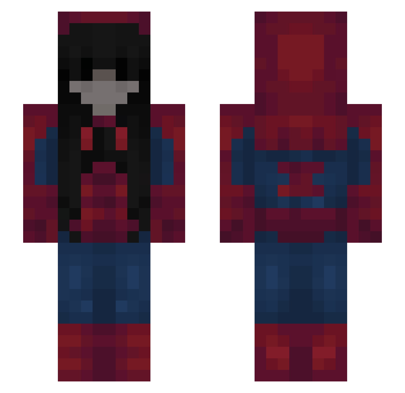 poldinger0902 Minecraft skin, front and back view