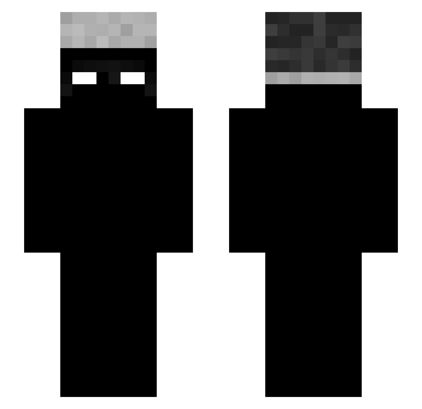 sergiofps Minecraft skin, front and back view