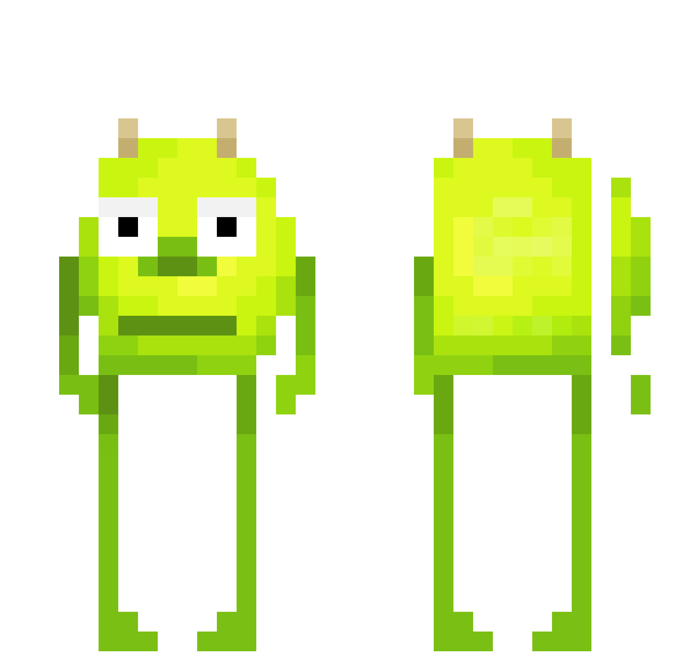 gut270 Minecraft skin, front and back view