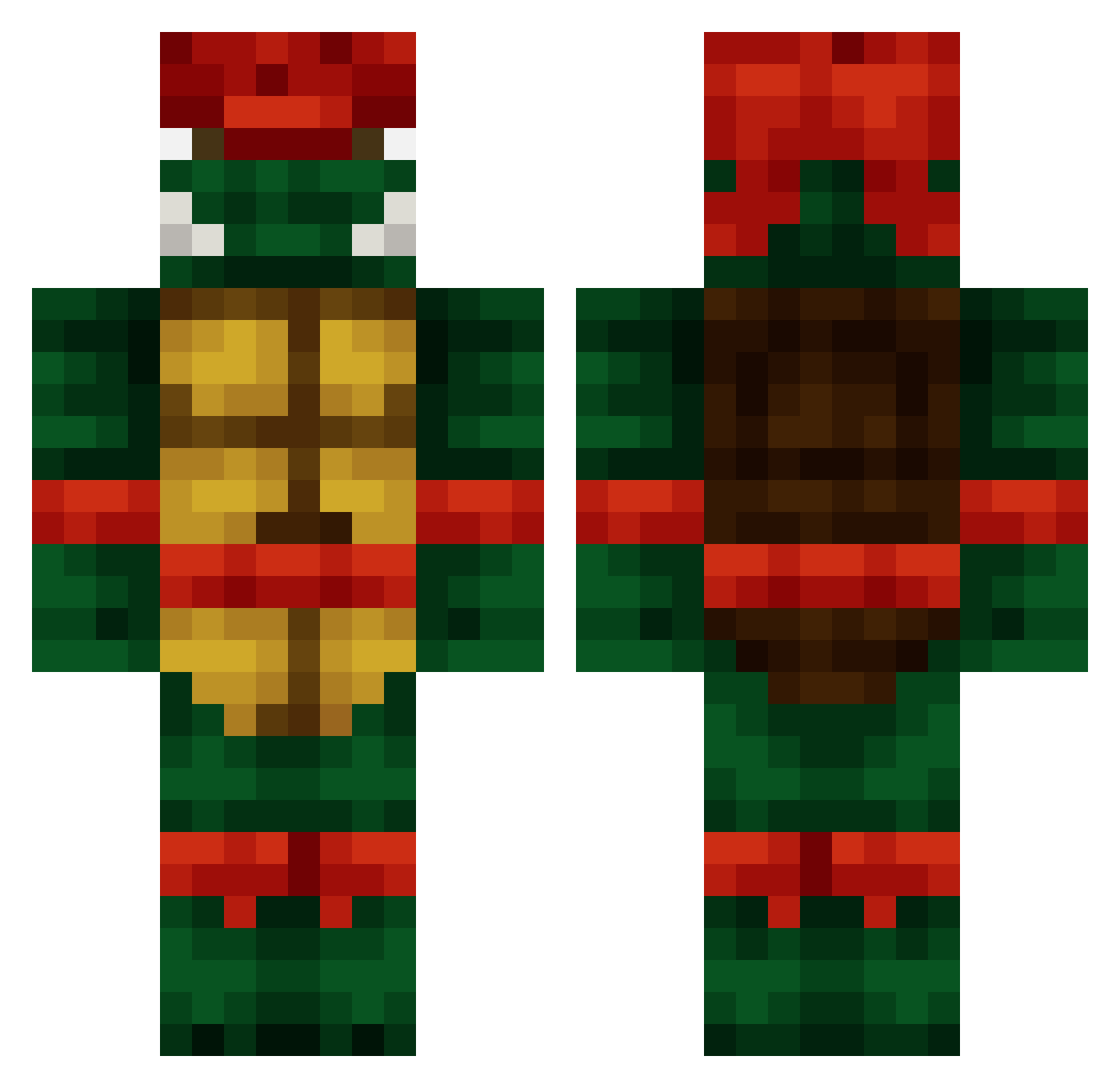 WildesWiesel69 Minecraft skin, front and back view