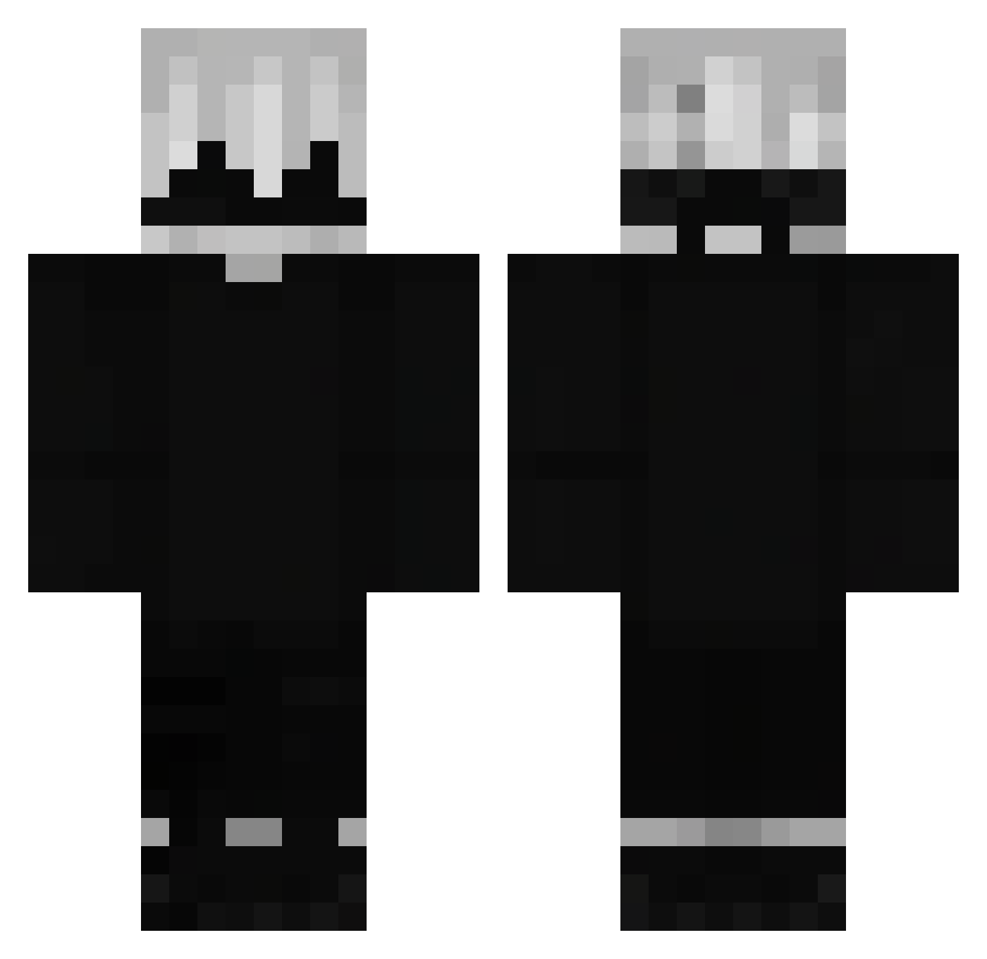 Dimi07G Minecraft skin, front and back view