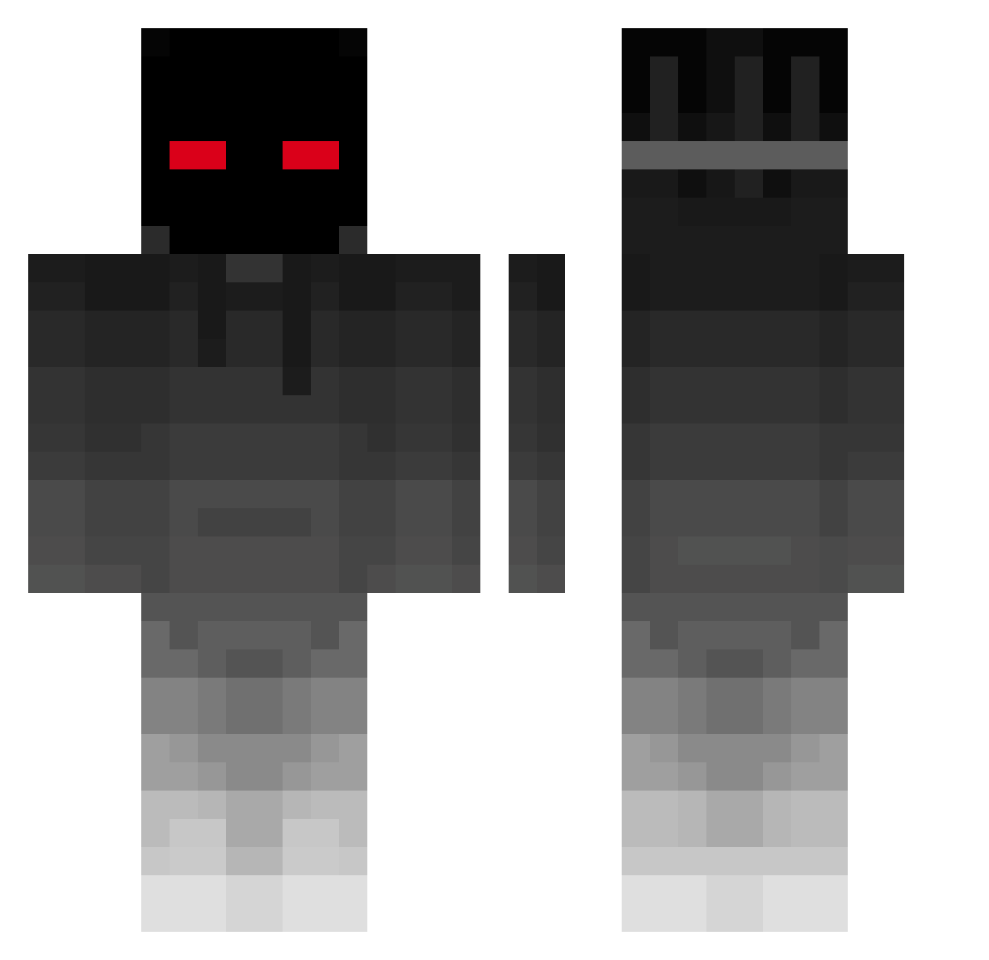 rockystar2012 Minecraft skin, front and back view