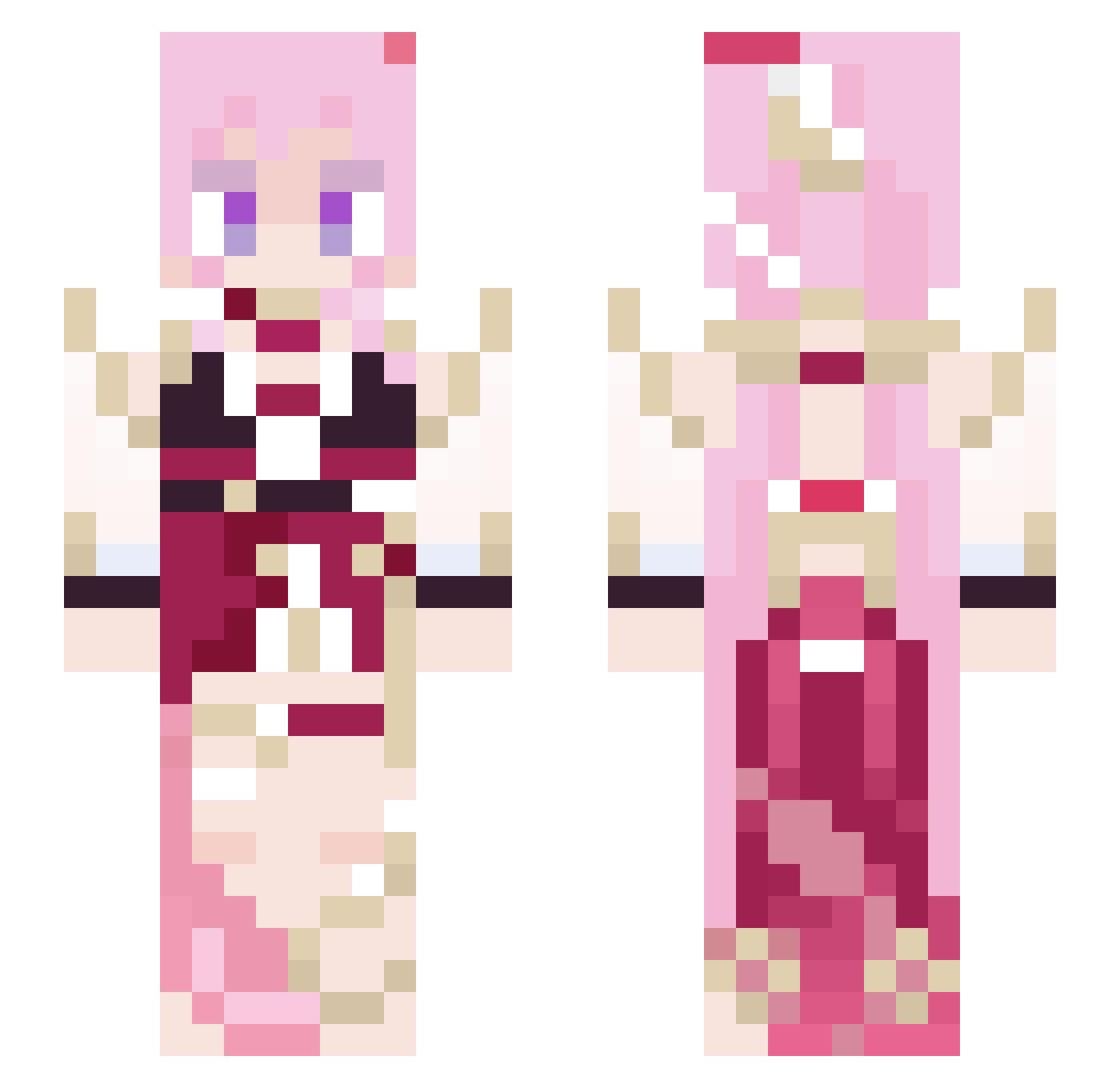 Shi_Xin111 Minecraft skin, front and back view