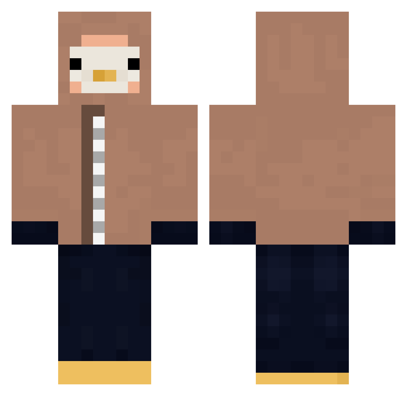 saikunaa Minecraft skin, front and back view