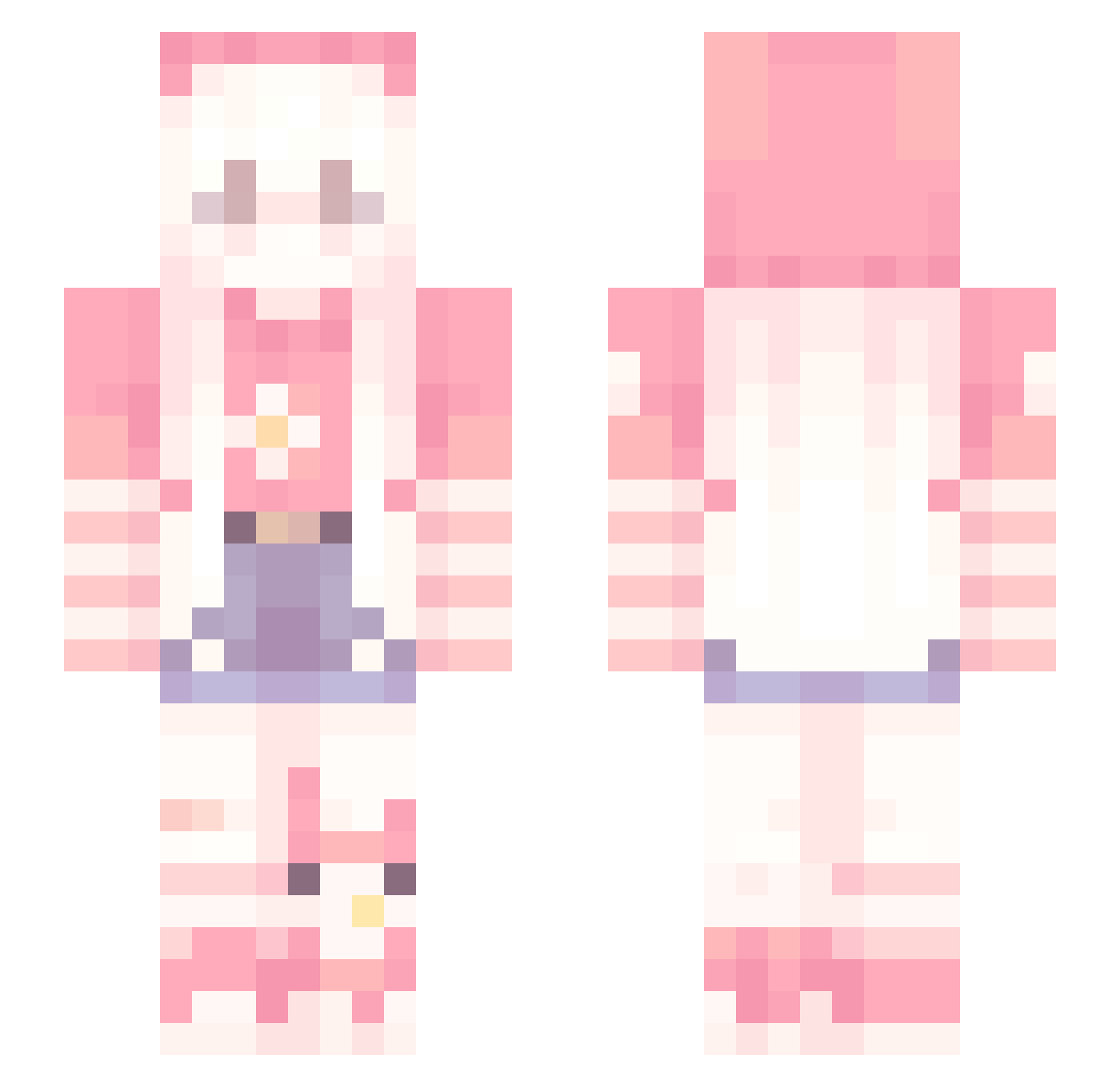 cooliofango Minecraft skin, front and back view