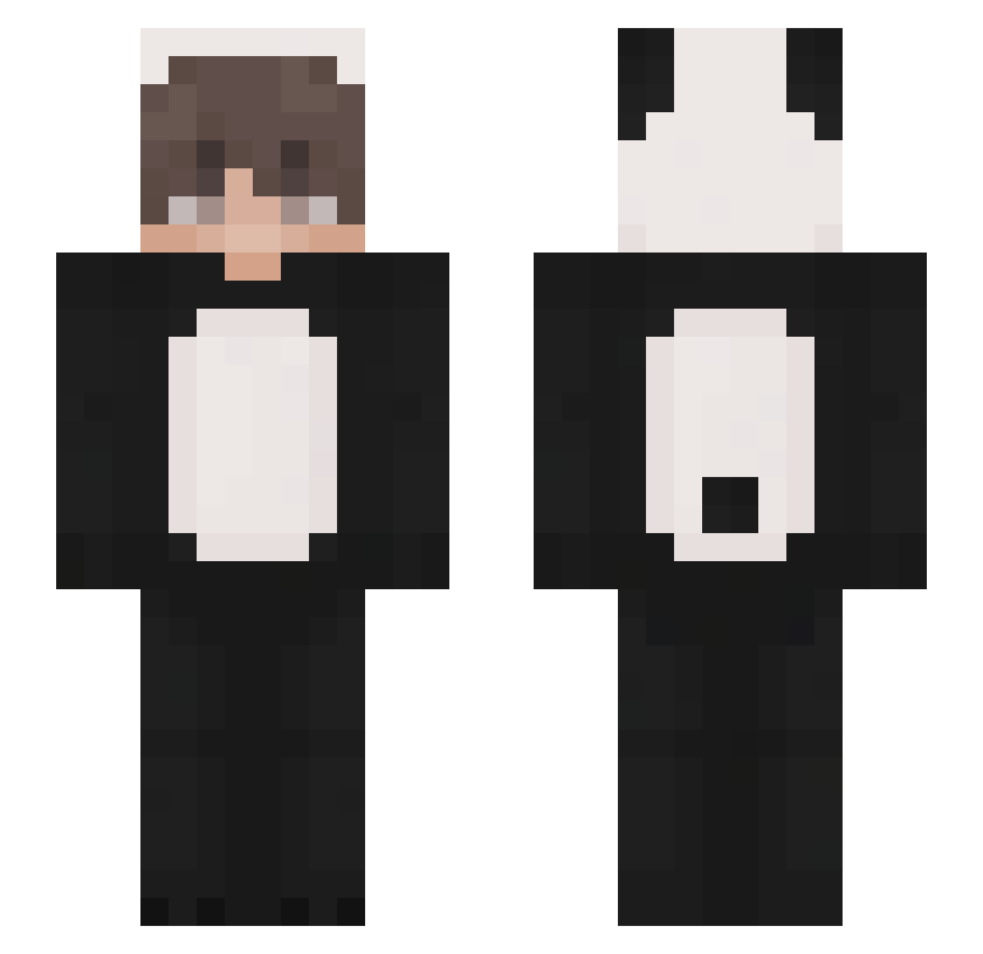 ProxyDxB Minecraft skin, front and back view