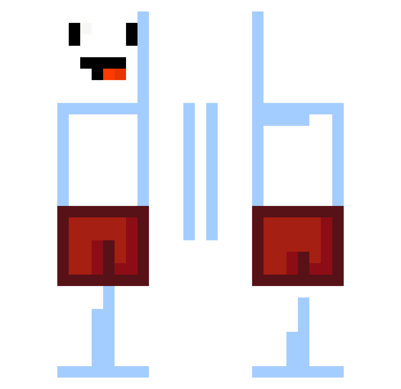 theodd3sout Minecraft skin, front and back view