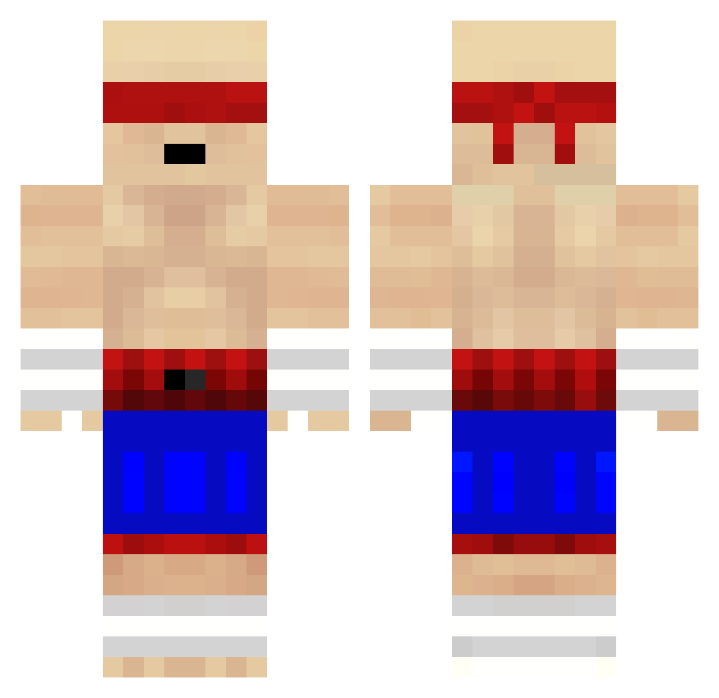 j4ck342 Minecraft skin, front and back view