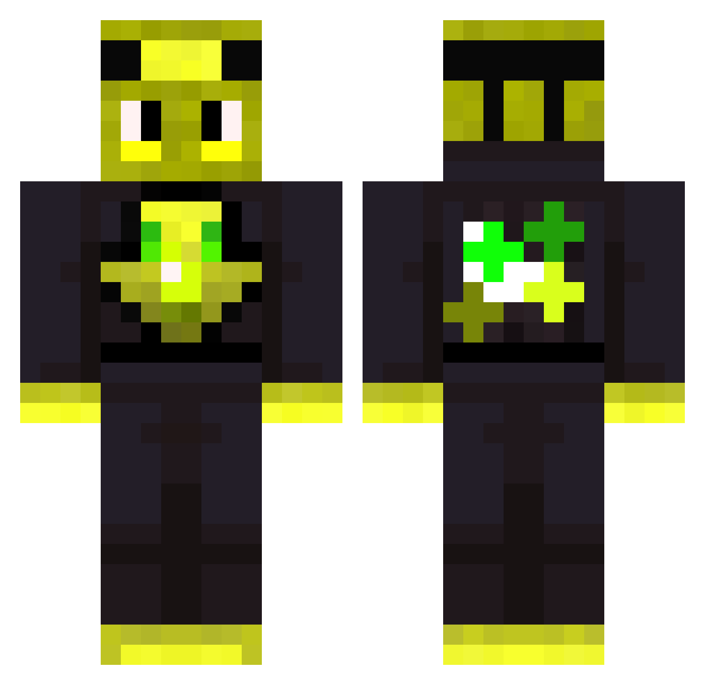 alan2138 Minecraft skin, front and back view