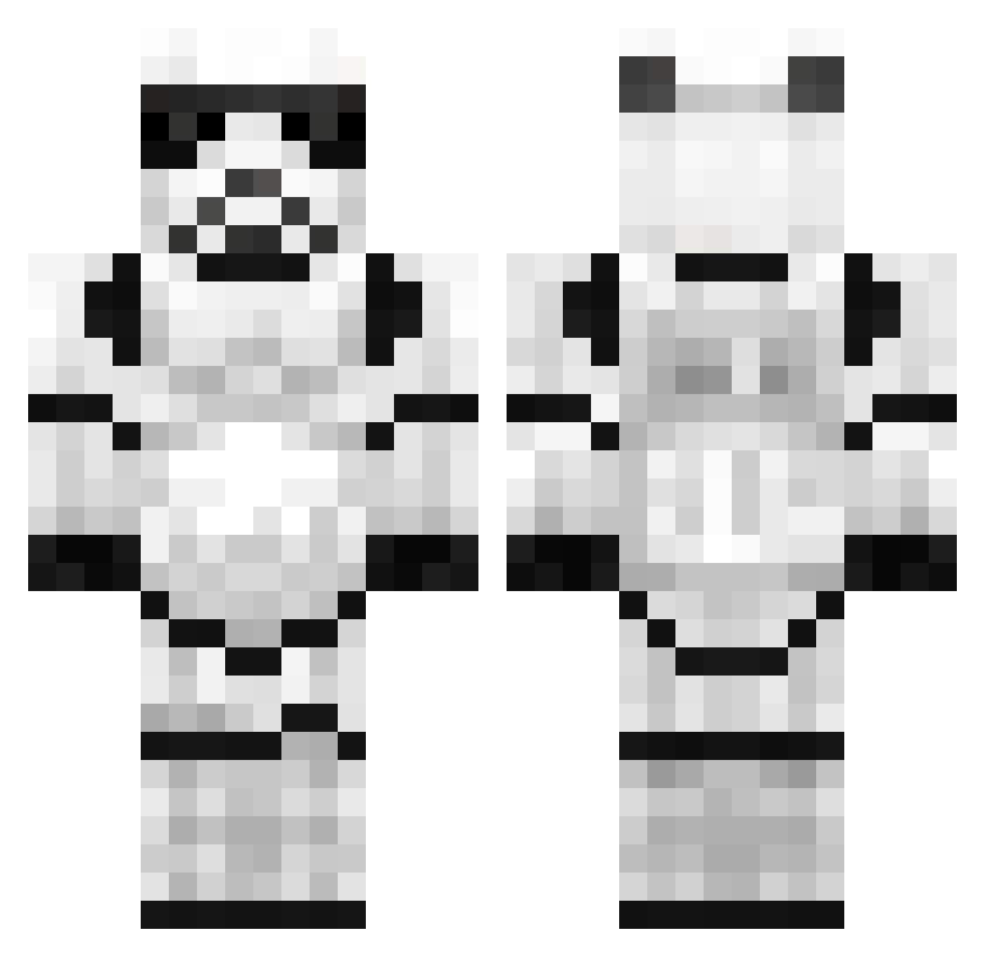 zajacp Minecraft skin, front and back view