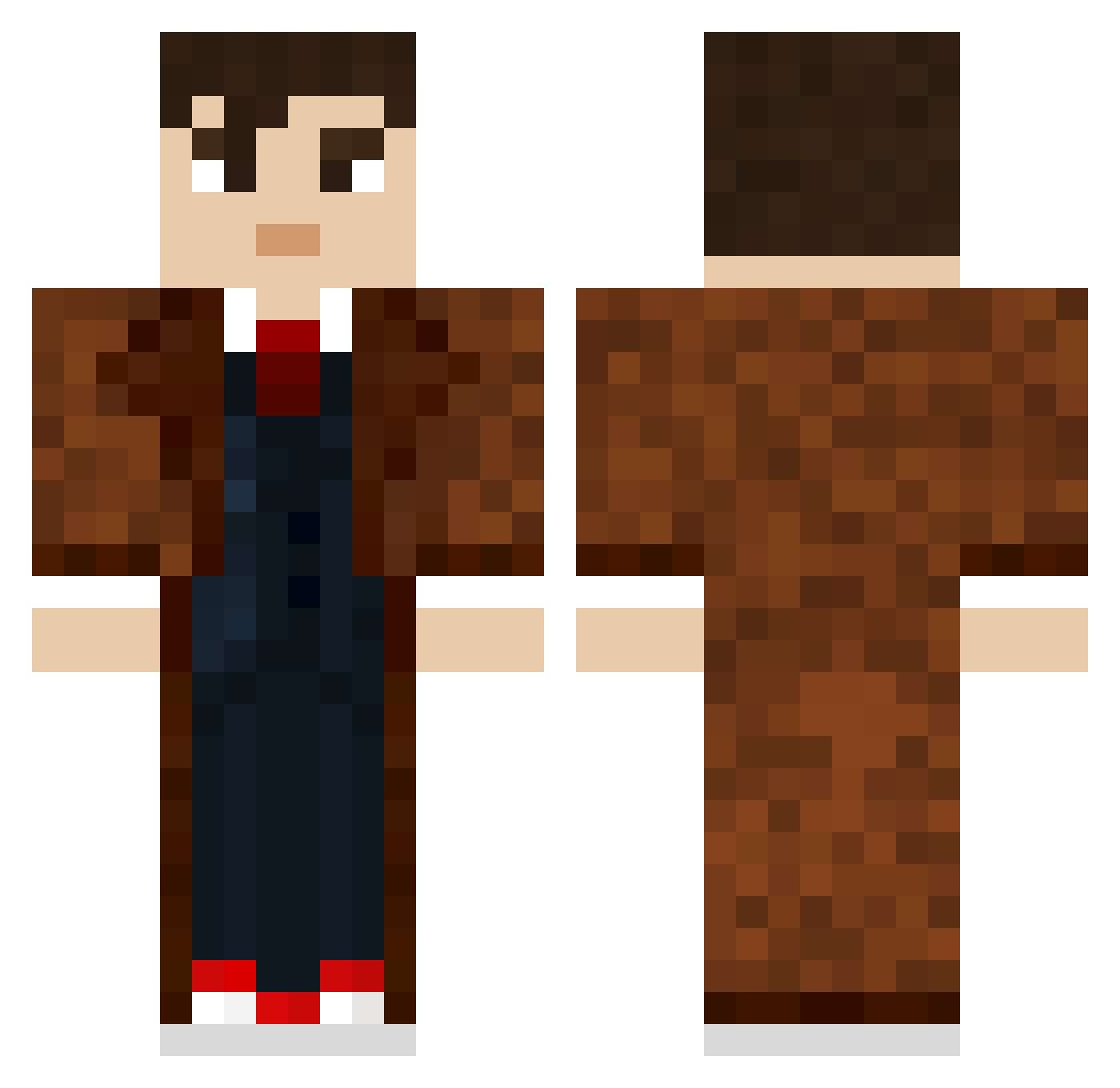 Ezman311 Minecraft skin, front and back view