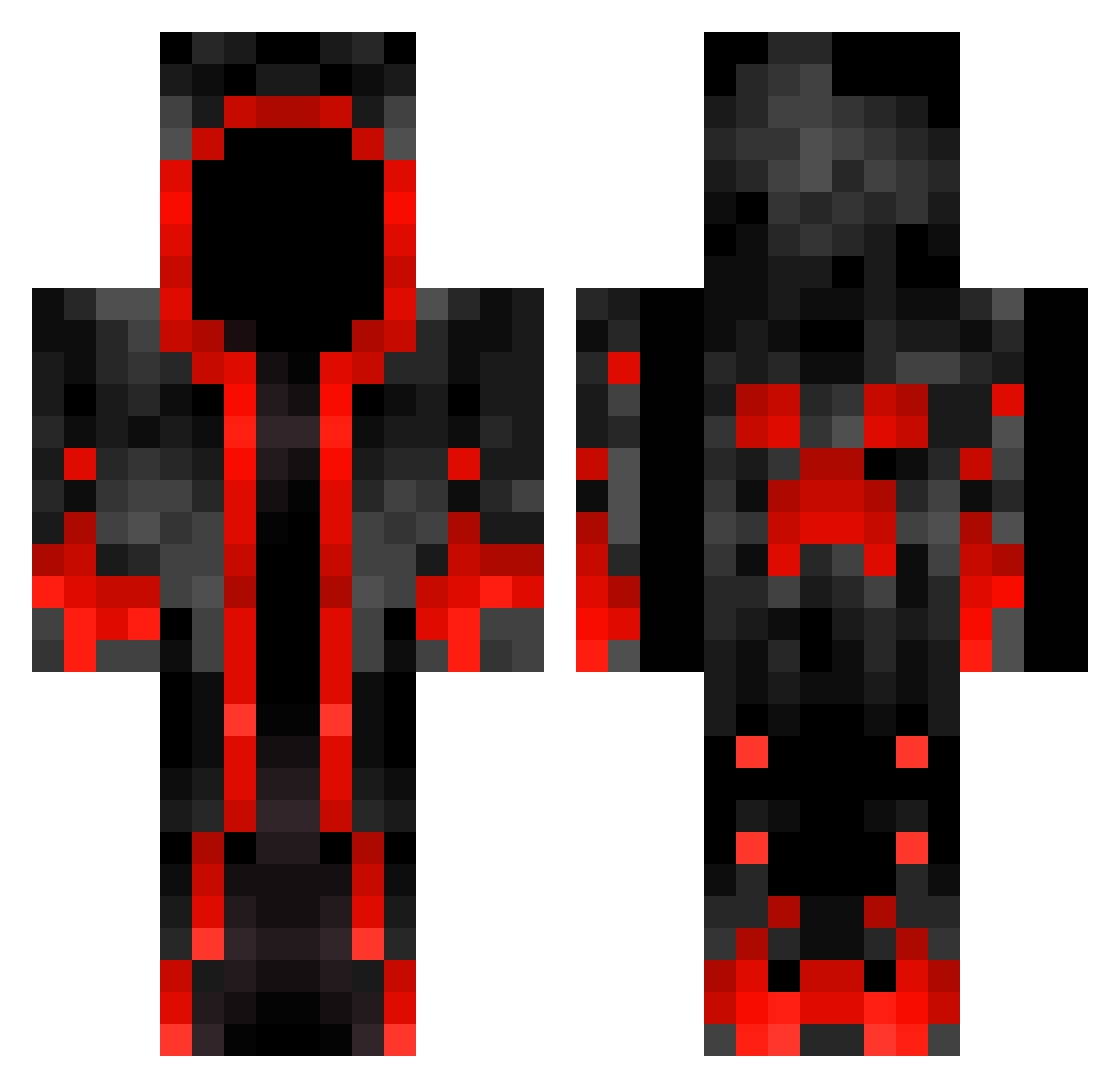 Superdraeber_45 Minecraft skin, front and back view