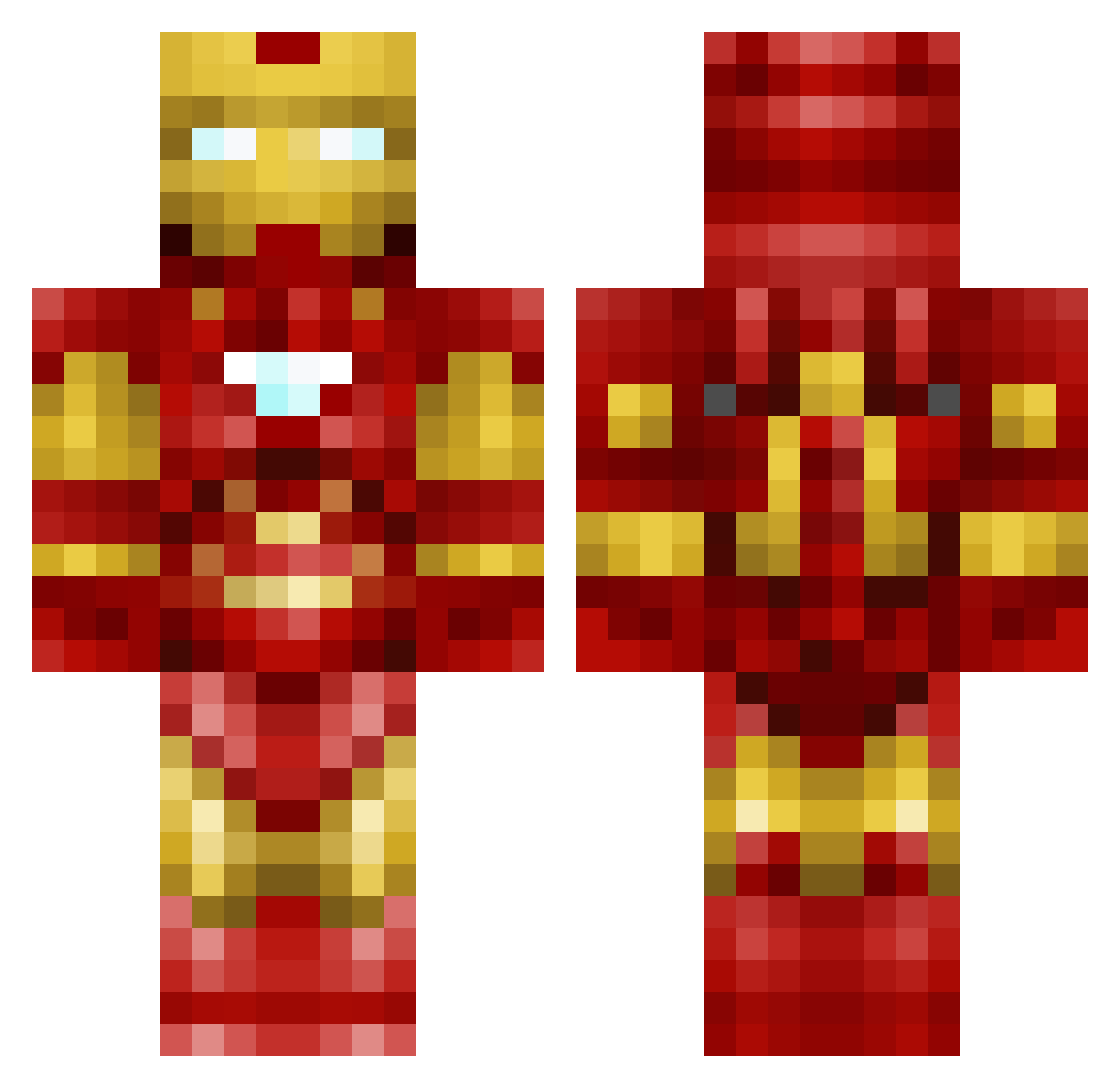 amity Minecraft skin, front and back view