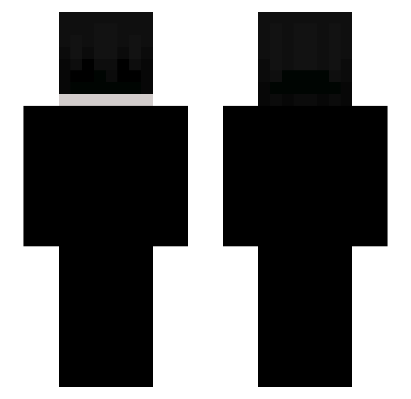 TexSolos Minecraft skin, front and back view