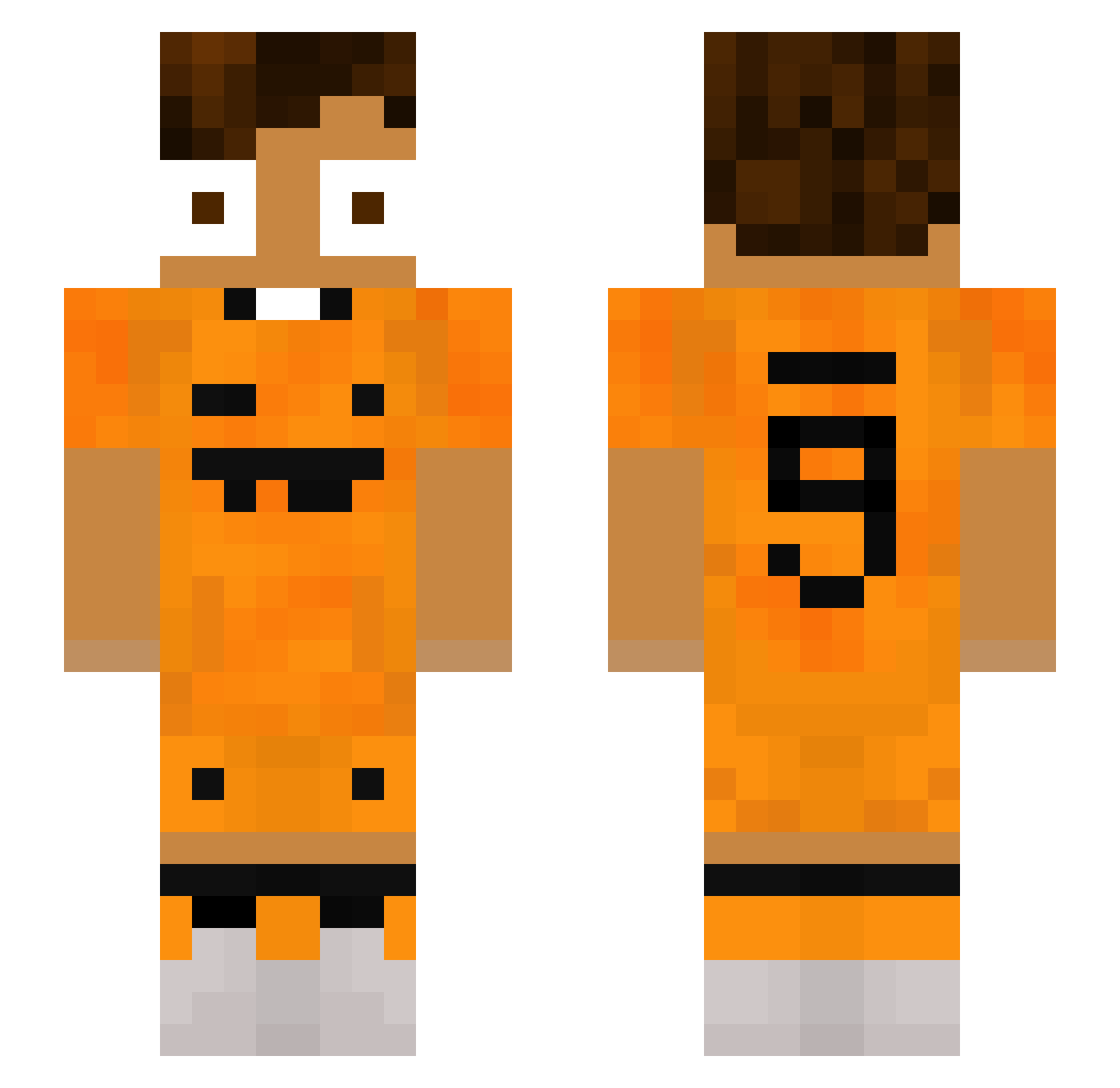 CaldoDePoll0 Minecraft skin, front and back view