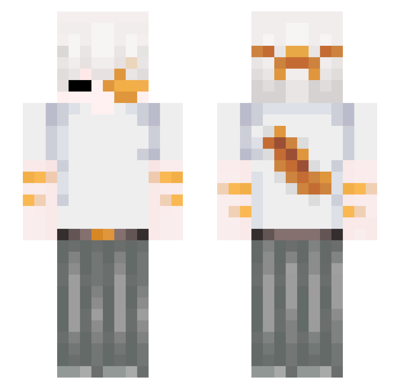 HeitorKK_ Minecraft skin, front and back view