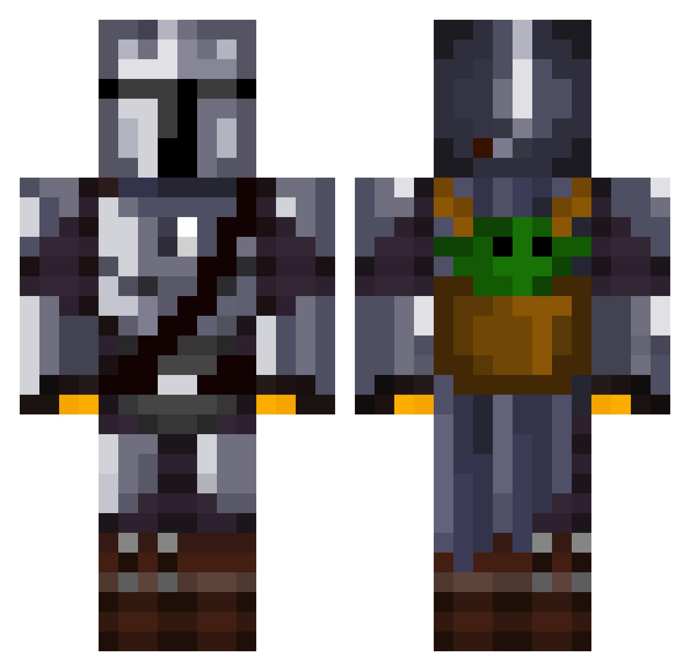 Baeumchen04 Minecraft skin, front and back view