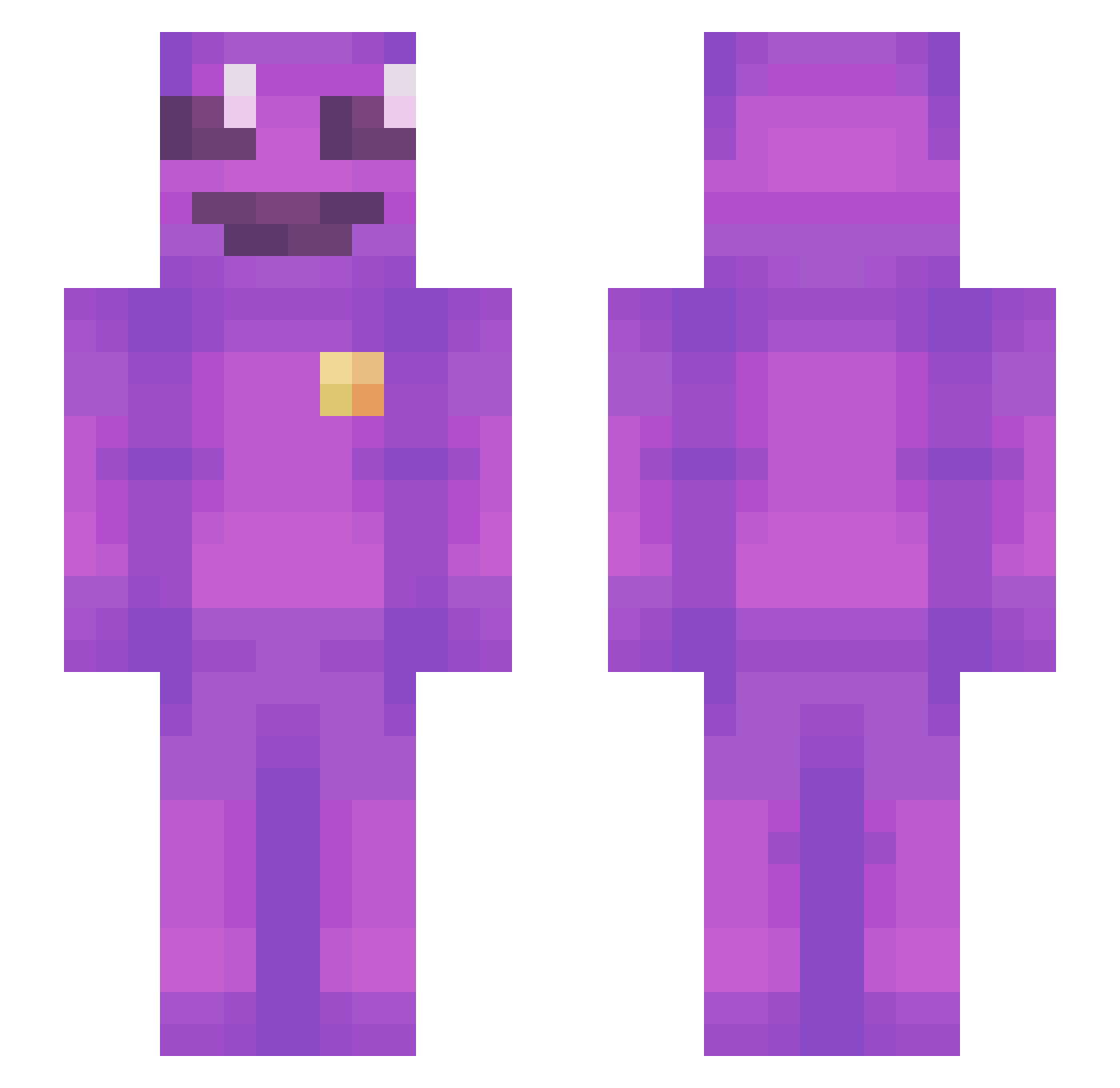 hawyee123 Minecraft skin, front and back view