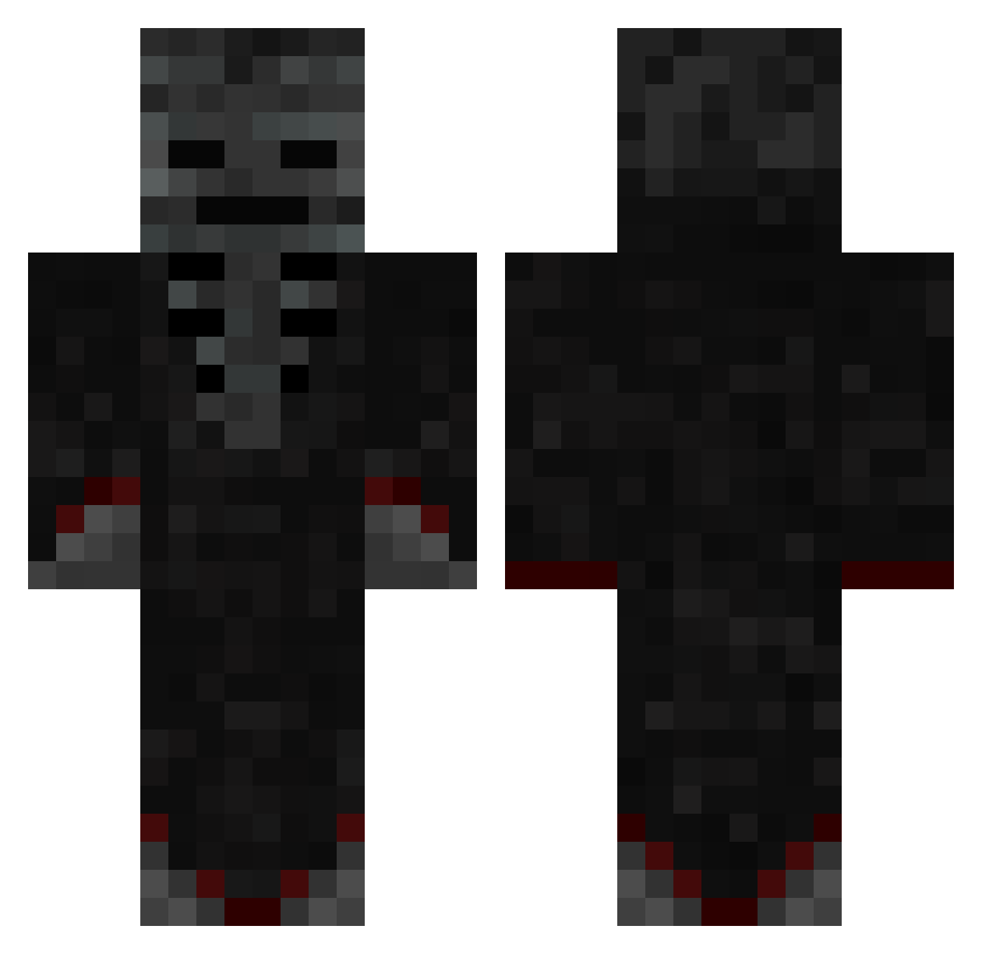 Gaan Minecraft skin, front and back view