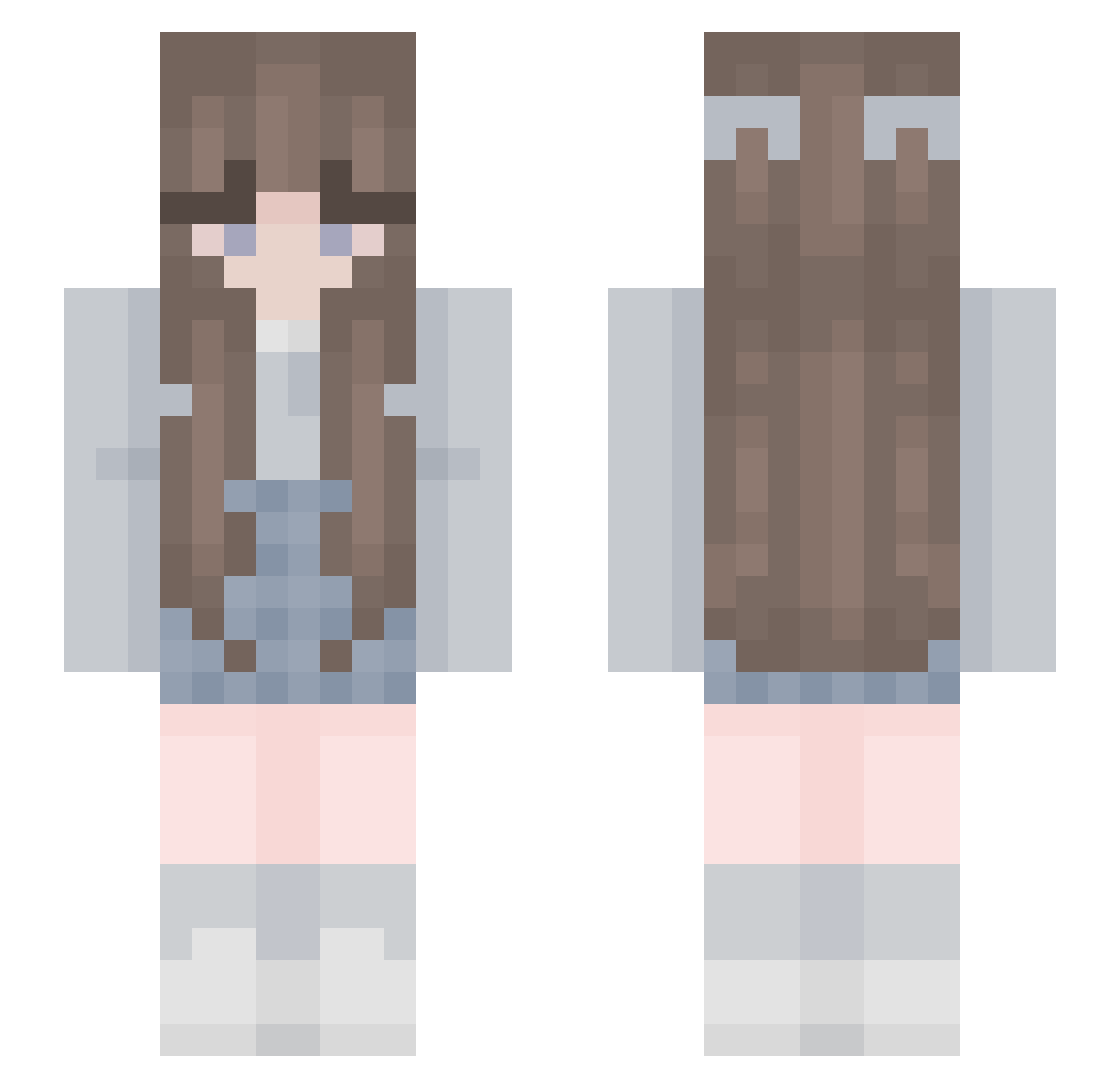 snailll Minecraft skin, front and back view