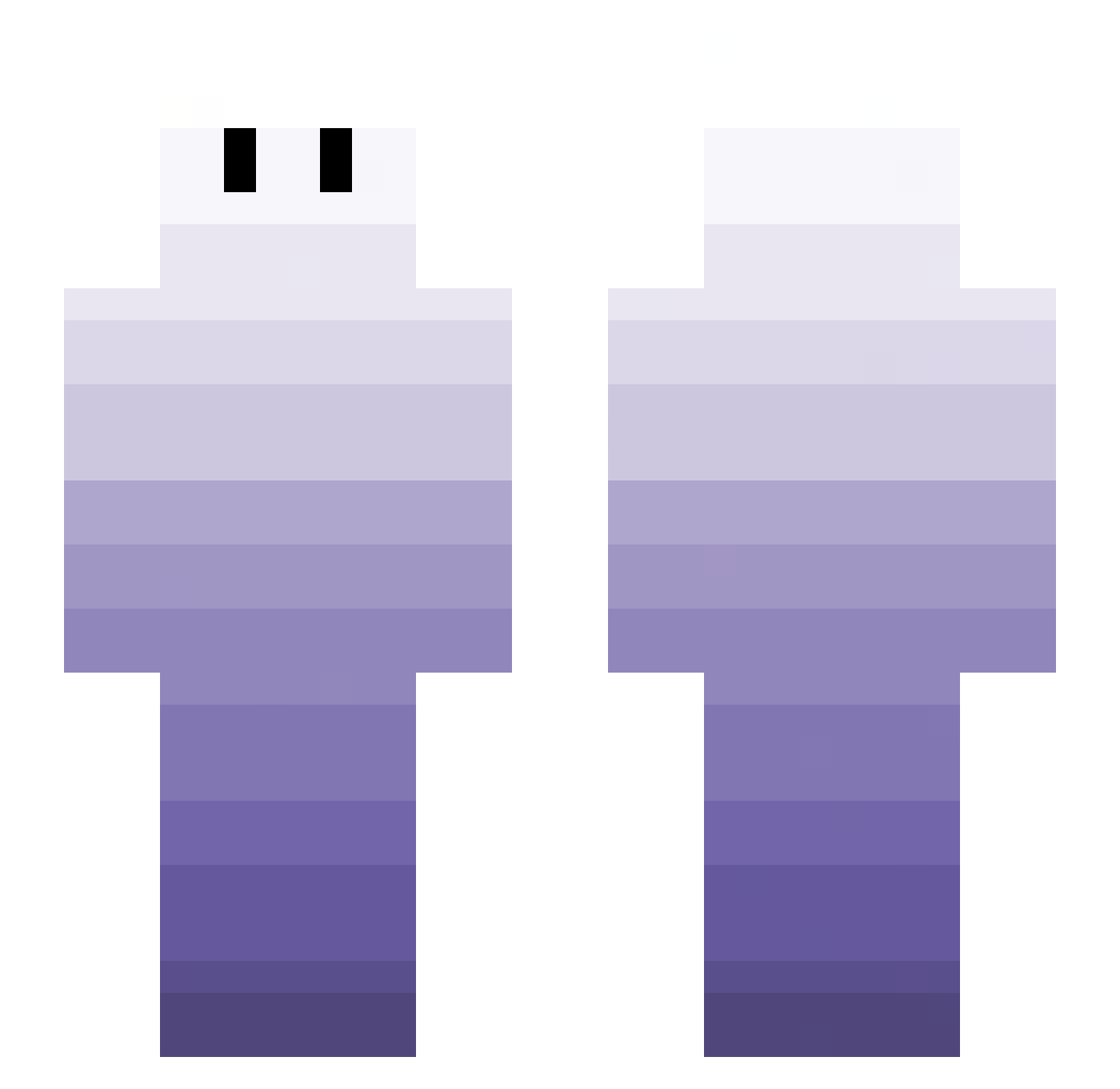 SirStratus Minecraft skin, front and back view