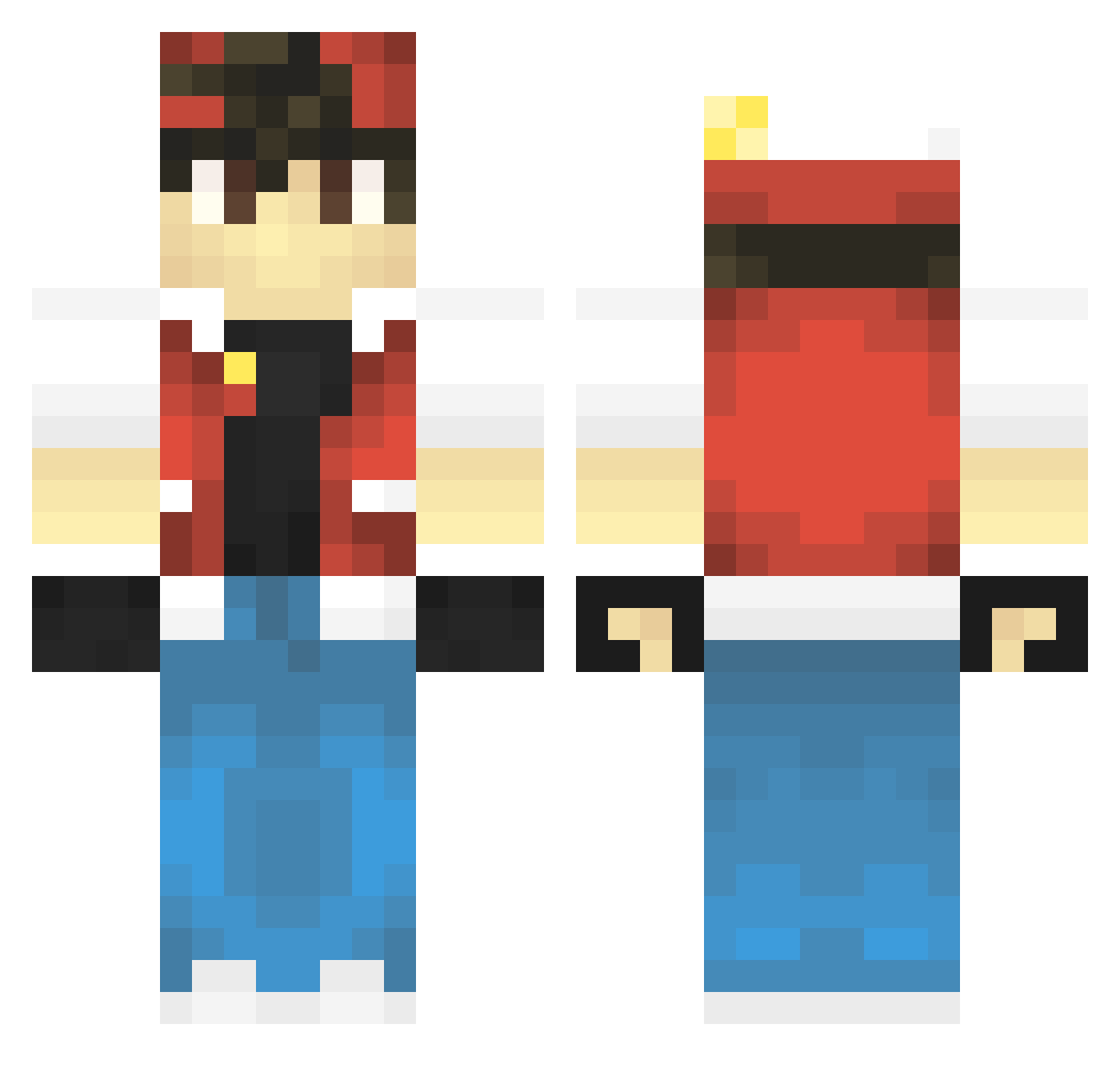 _Super64_ Minecraft skin, front and back view