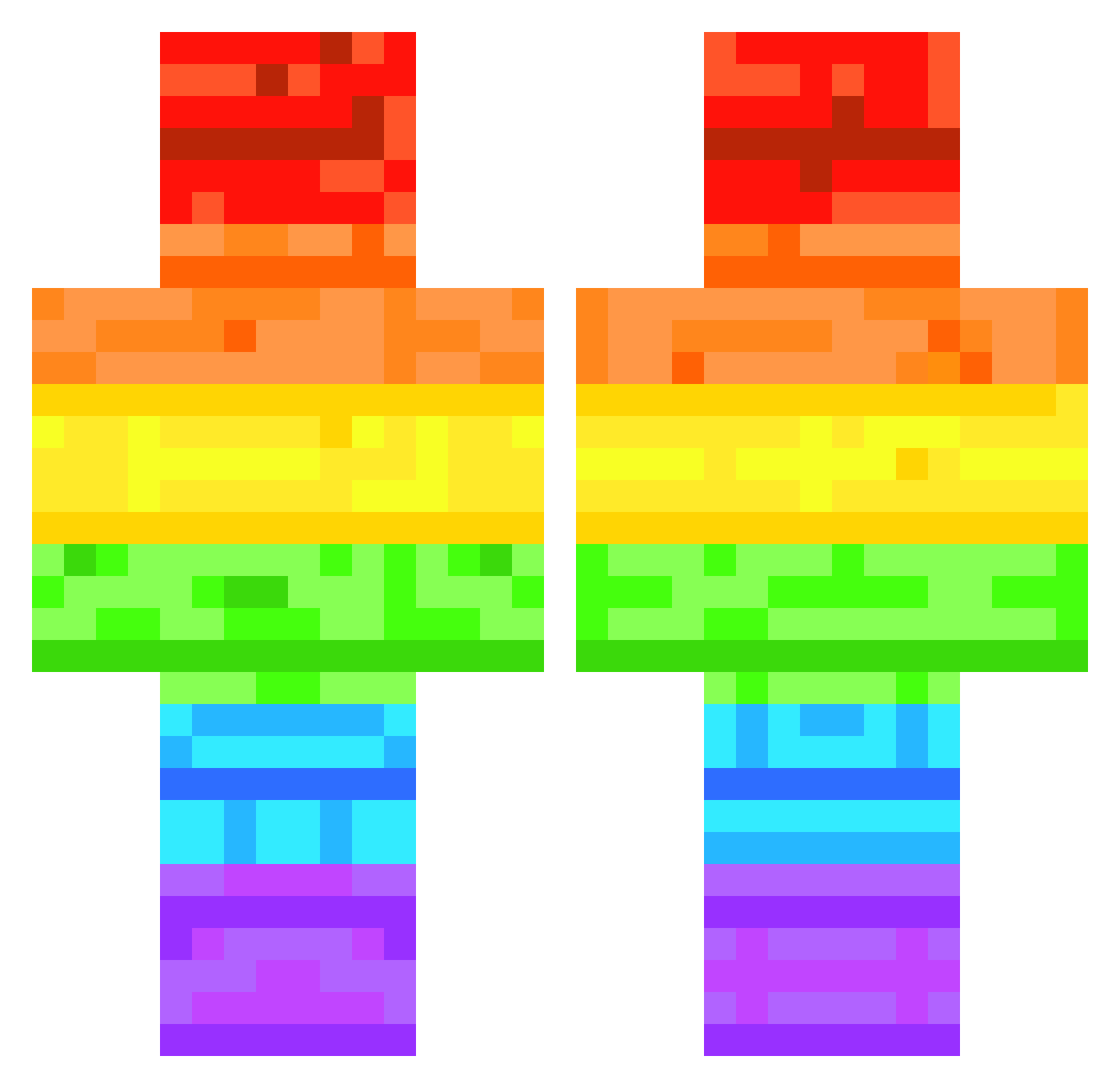 FKGER Minecraft skin, front and back view