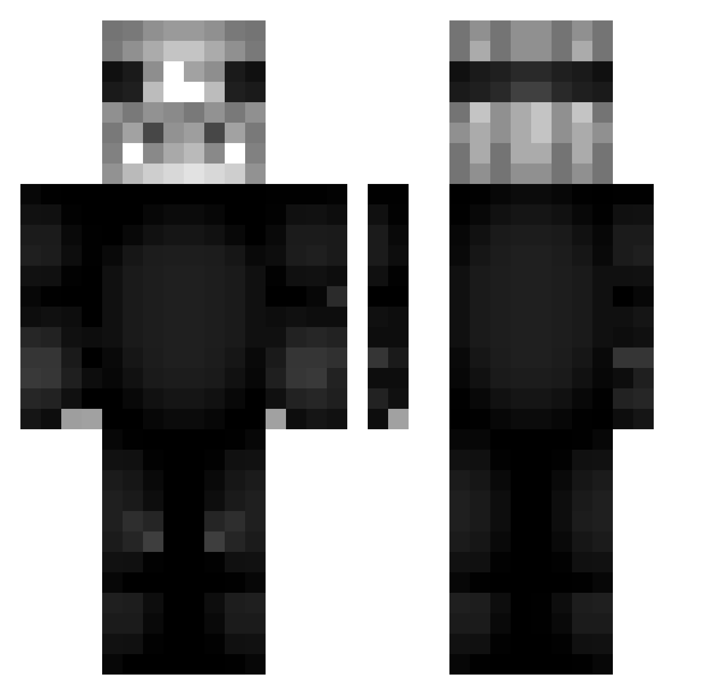 ralphos85 Minecraft skin, front and back view