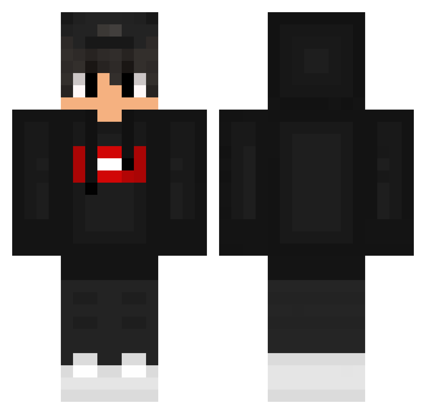 Shad0w_DX Minecraft skin, front and back view