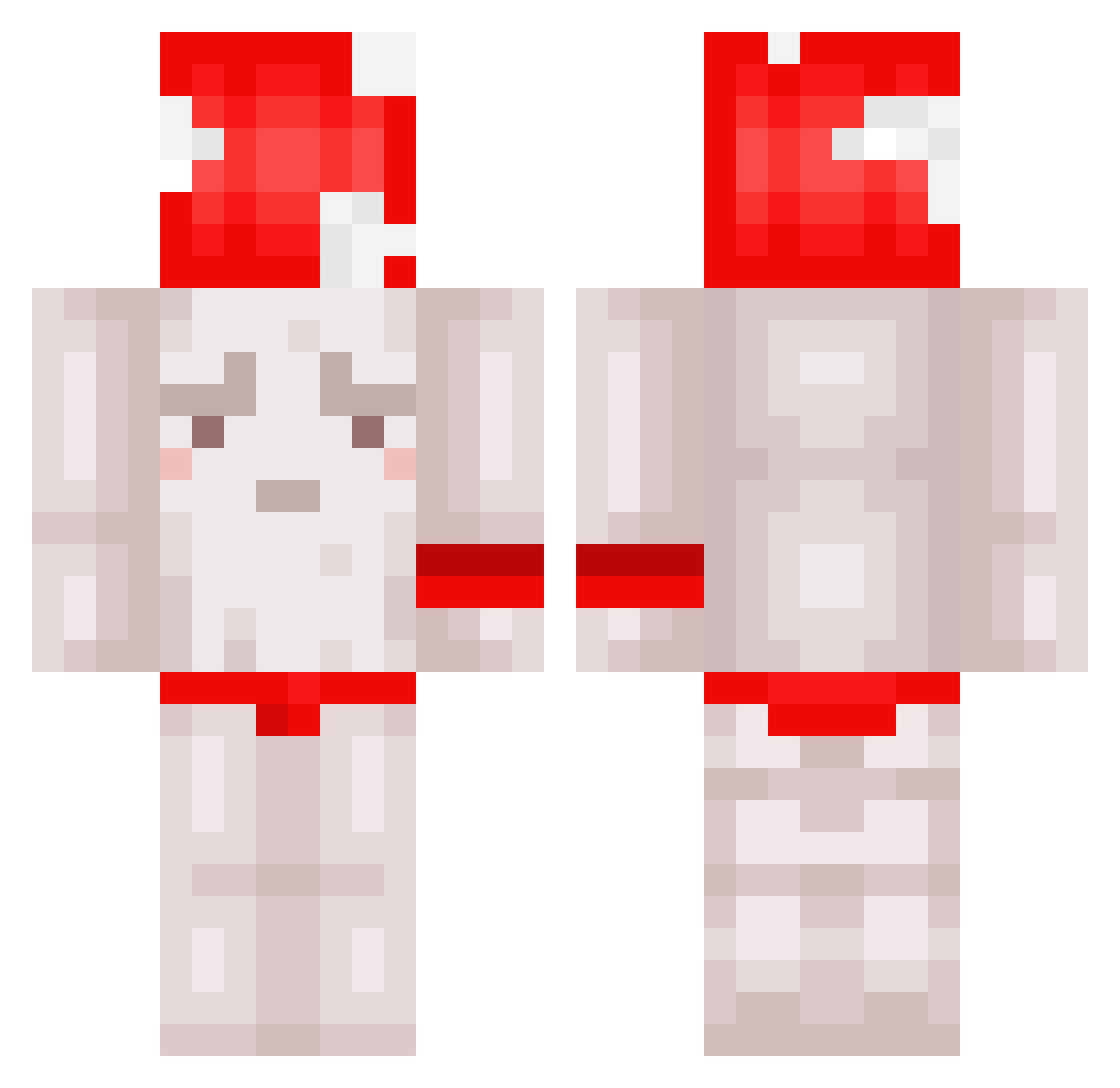 PEZ24 Minecraft skin, front and back view